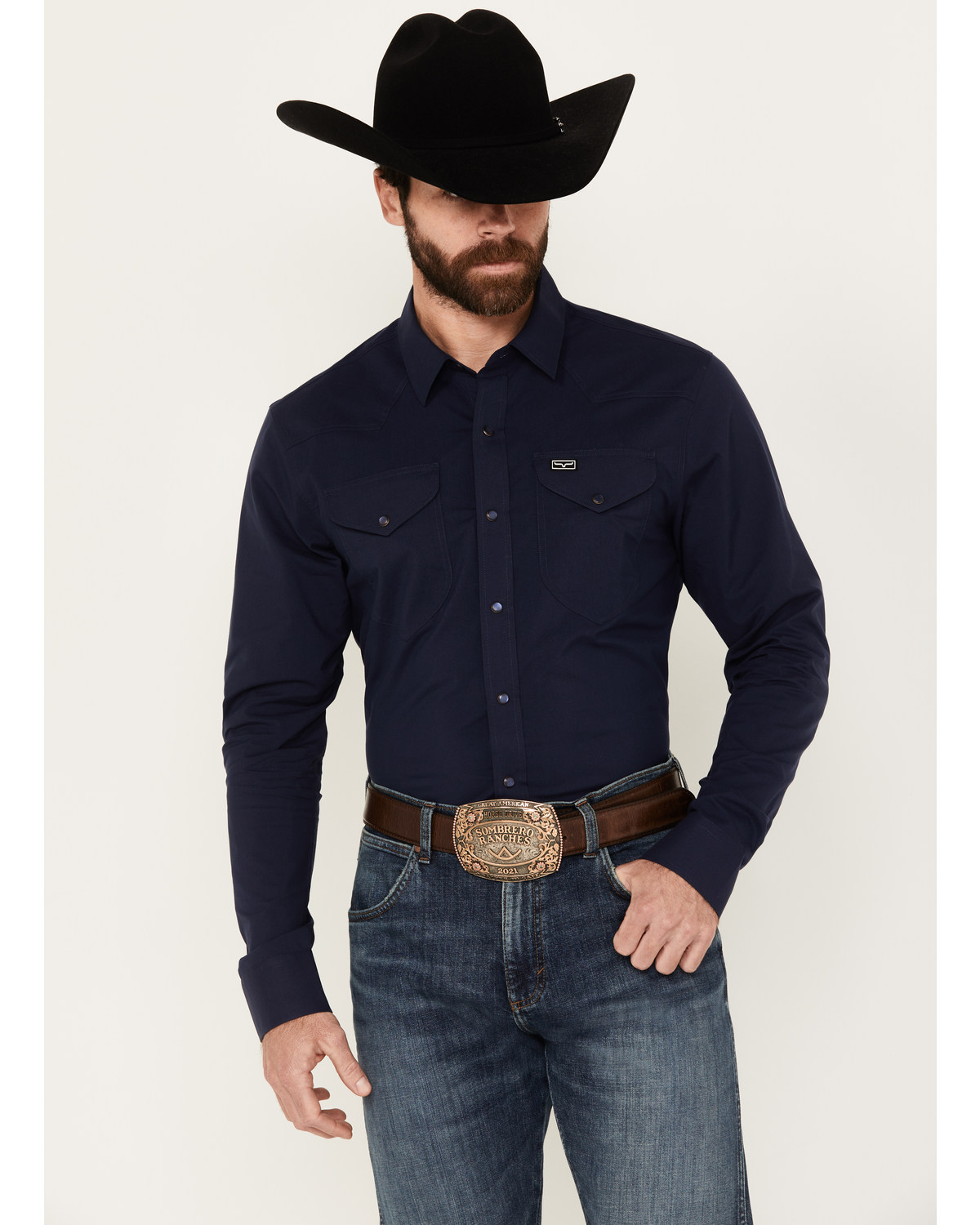 Kimes Ranch Men's Blackout Long Sleeve Snap Western Shirt