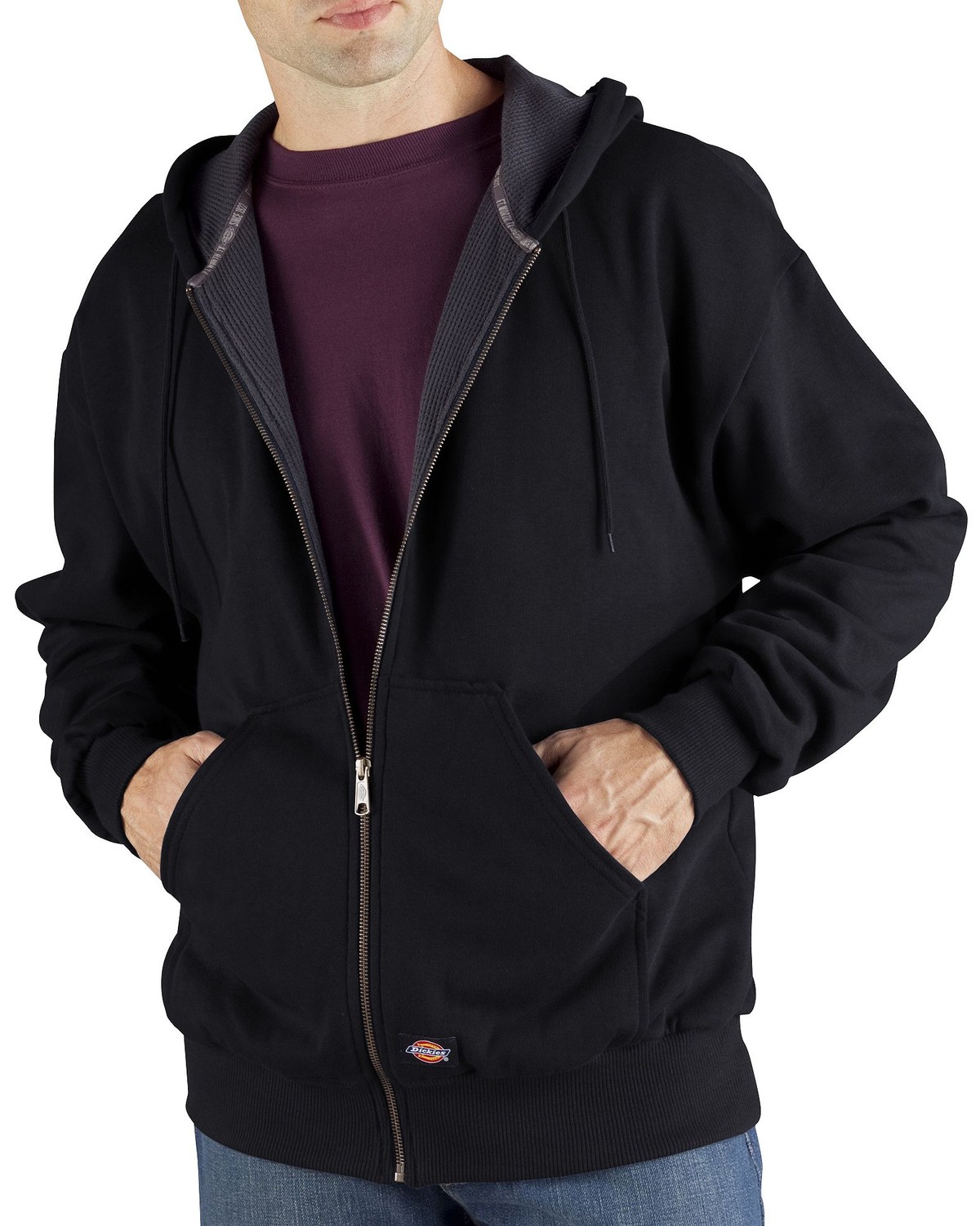 Dickies redwood zipped hoodie sale