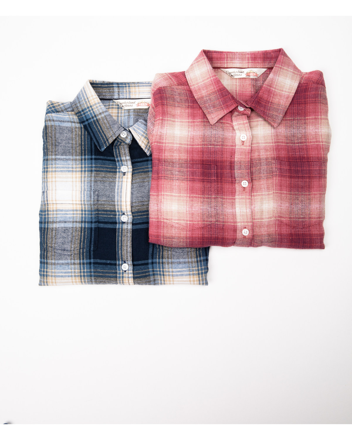 Cumberland Outfitter Girls Assorted Pink And Blue Plaid Long Sleeve Woven Shirt Boot Barn