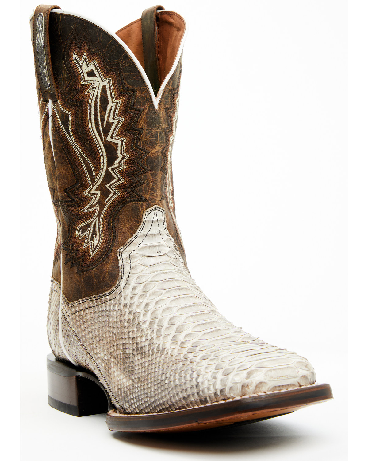 Dan Post Men's Brutus Exotic Python Western Performance Boots - Broad Square Toe