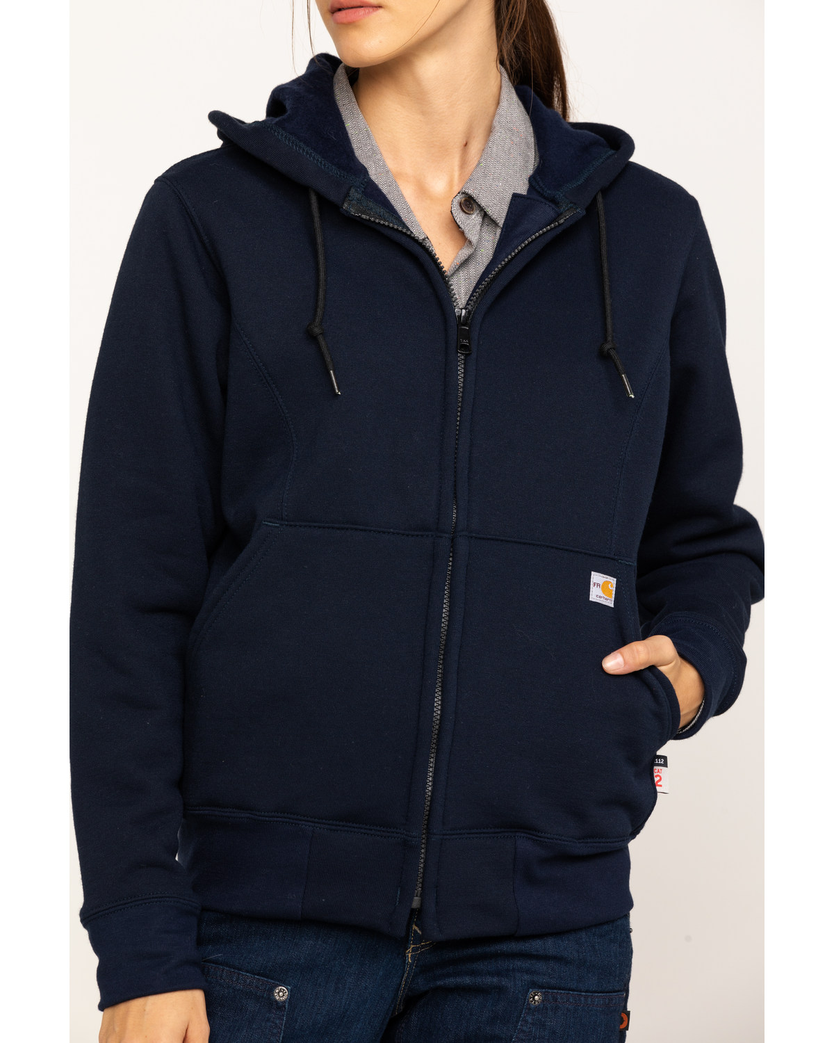 Carhartt Women's FR Rain Defender Hooded Heavyweight Zip Sweatshirt ...