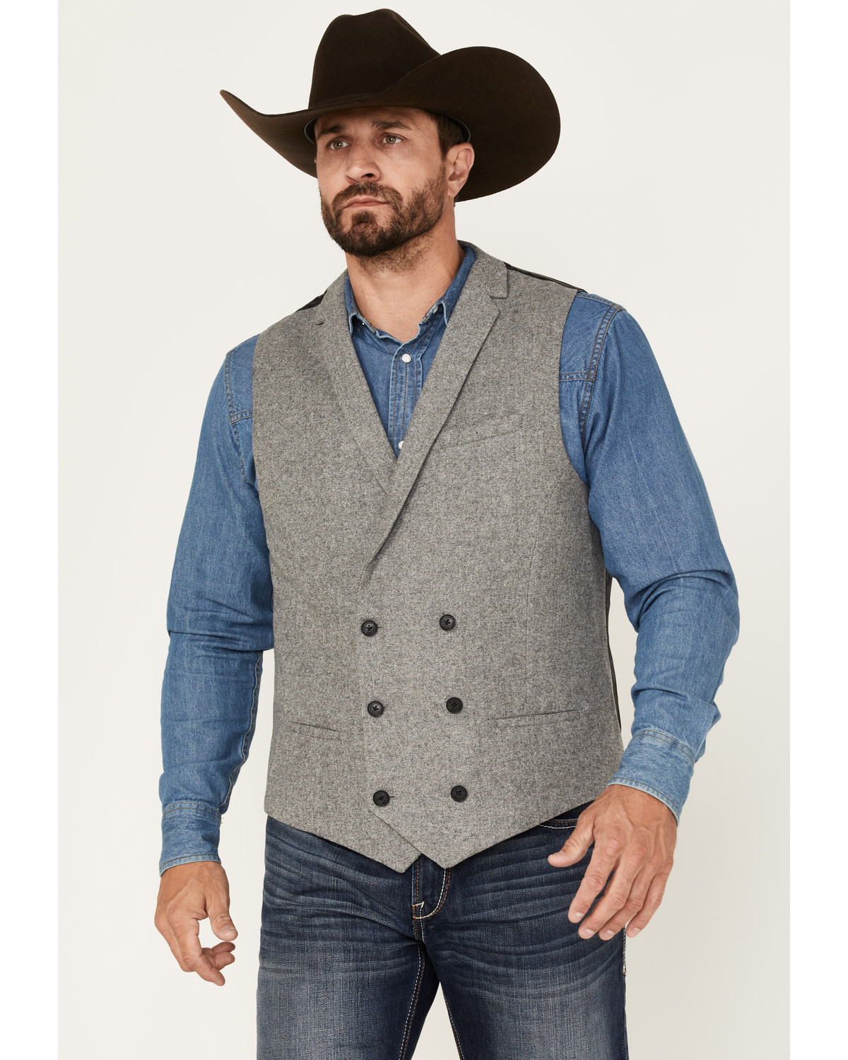 Cody James Men's Herringbone Vest