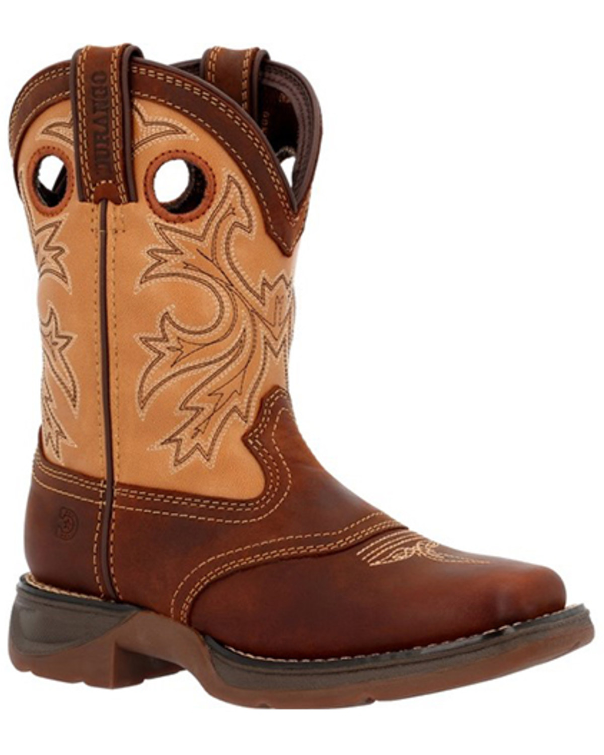 Durango Boys' Lil Rebel Embroidered Western Boots - Broad Square Toe