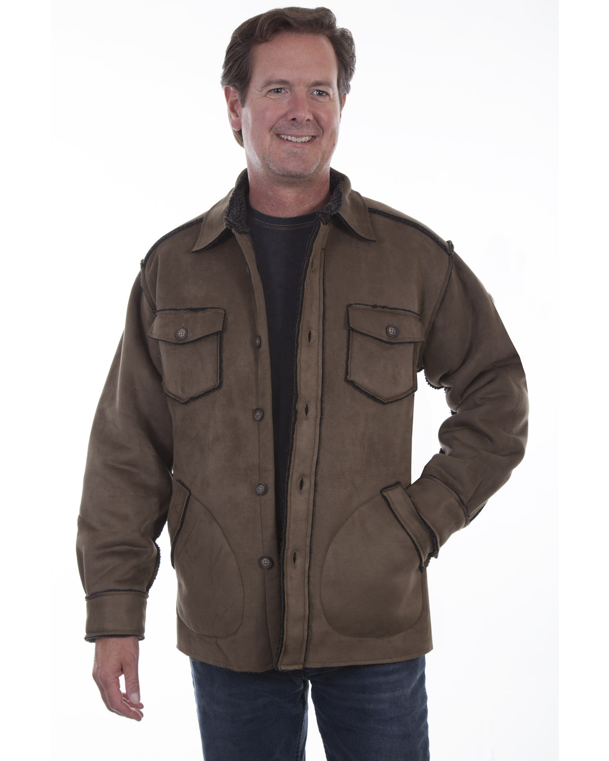 Scully Men's Faux Sherpa Lined Jacket