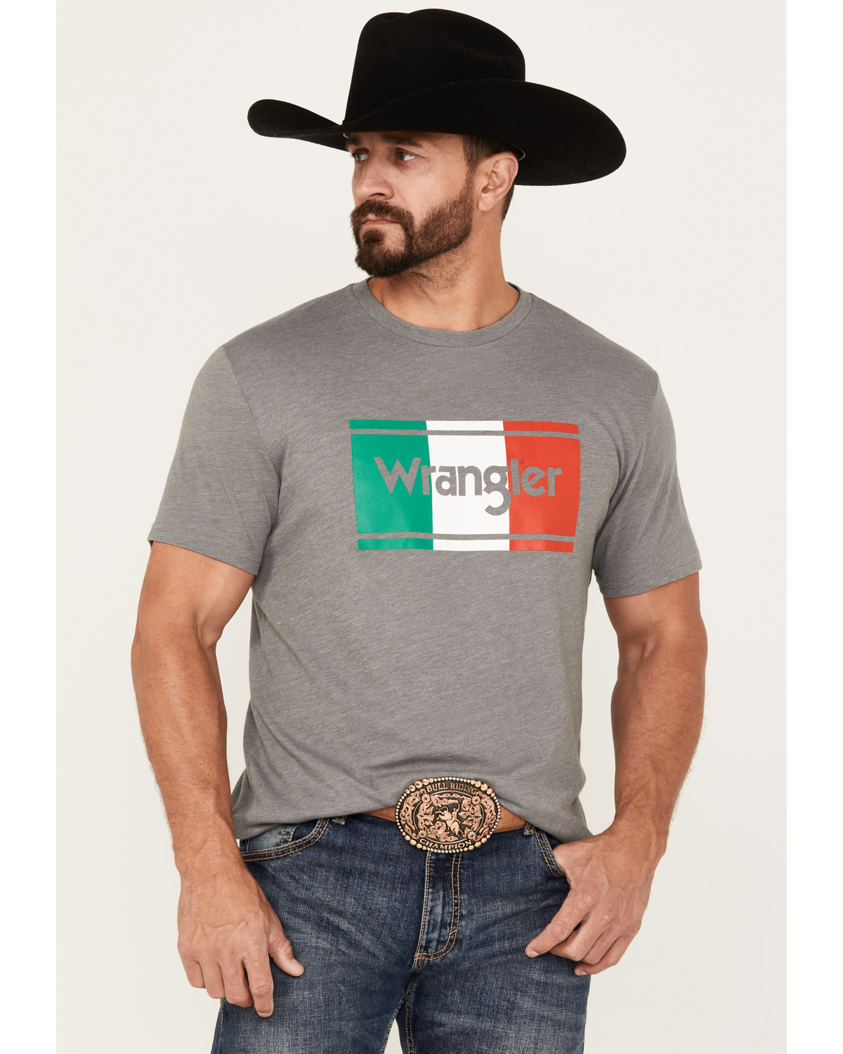 Wrangler Men's Mexico Flag Short Sleeve Graphic T-Shirt
