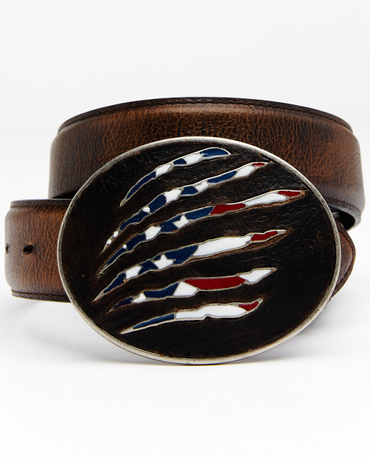 Cody James Men's American Flag Leather Belt