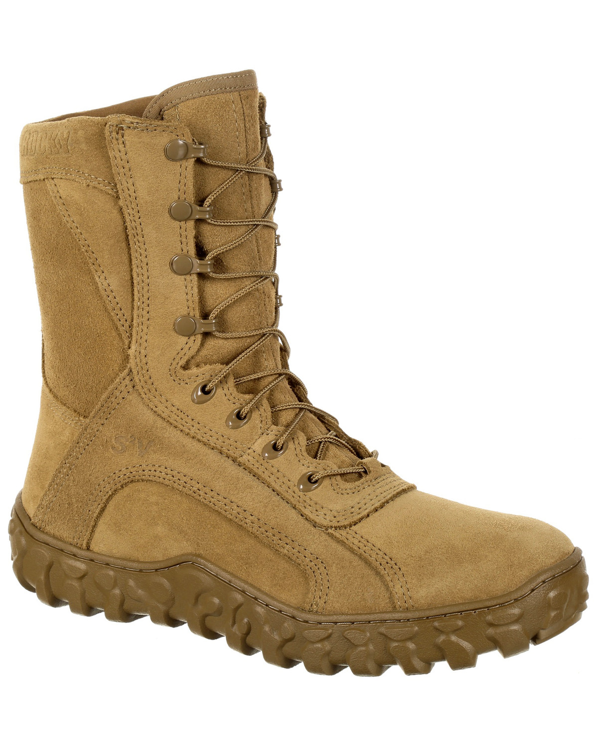 leather military boots