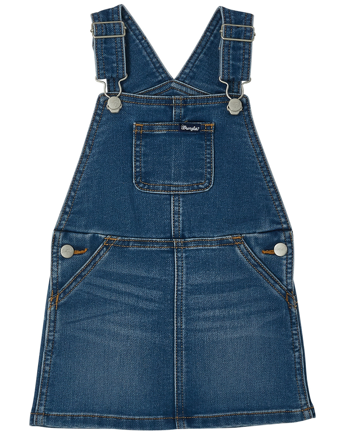 girls denim overall dress