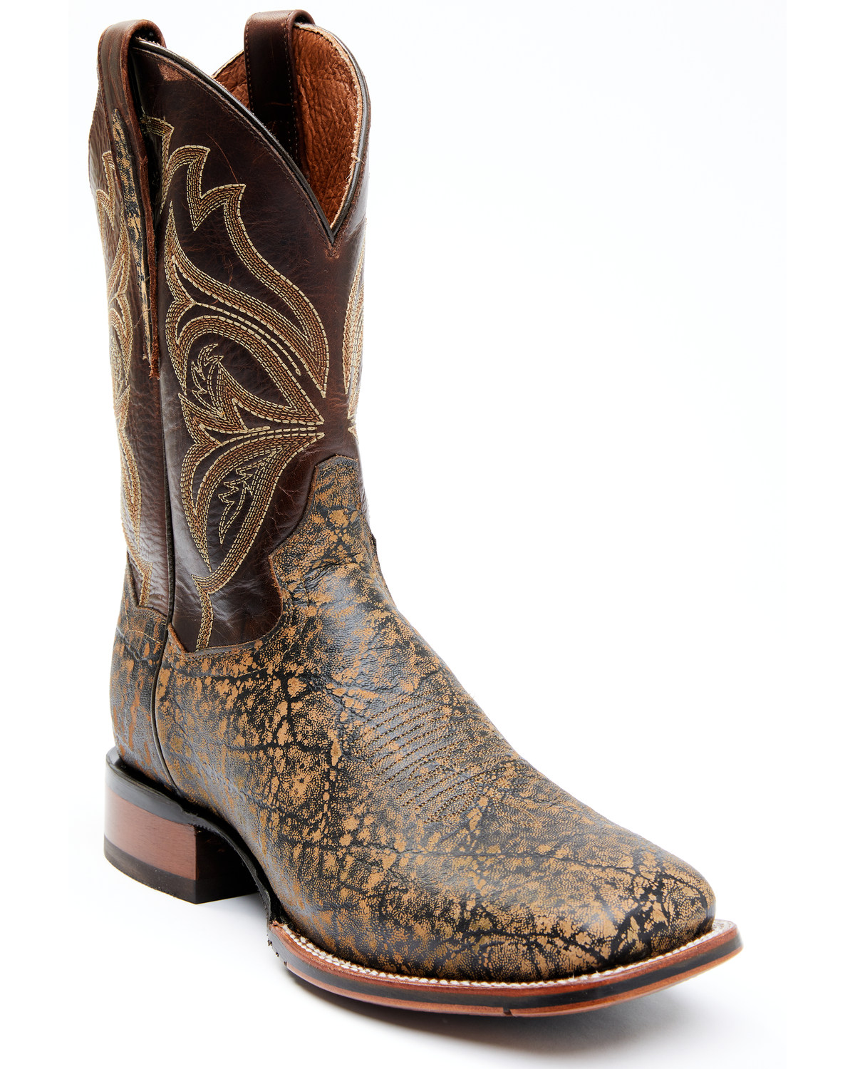 Dan Post Men's Elephant Print Western Performance Boots - Broad Square Toe