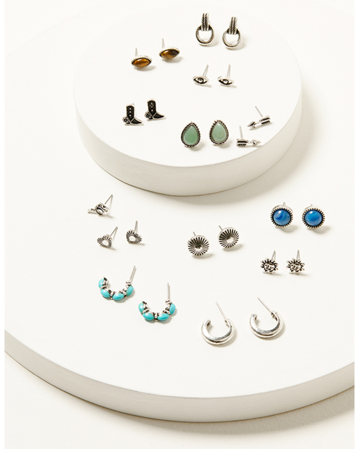 Shyanne Women's Heart Stone Earrings Set - 13 Piece