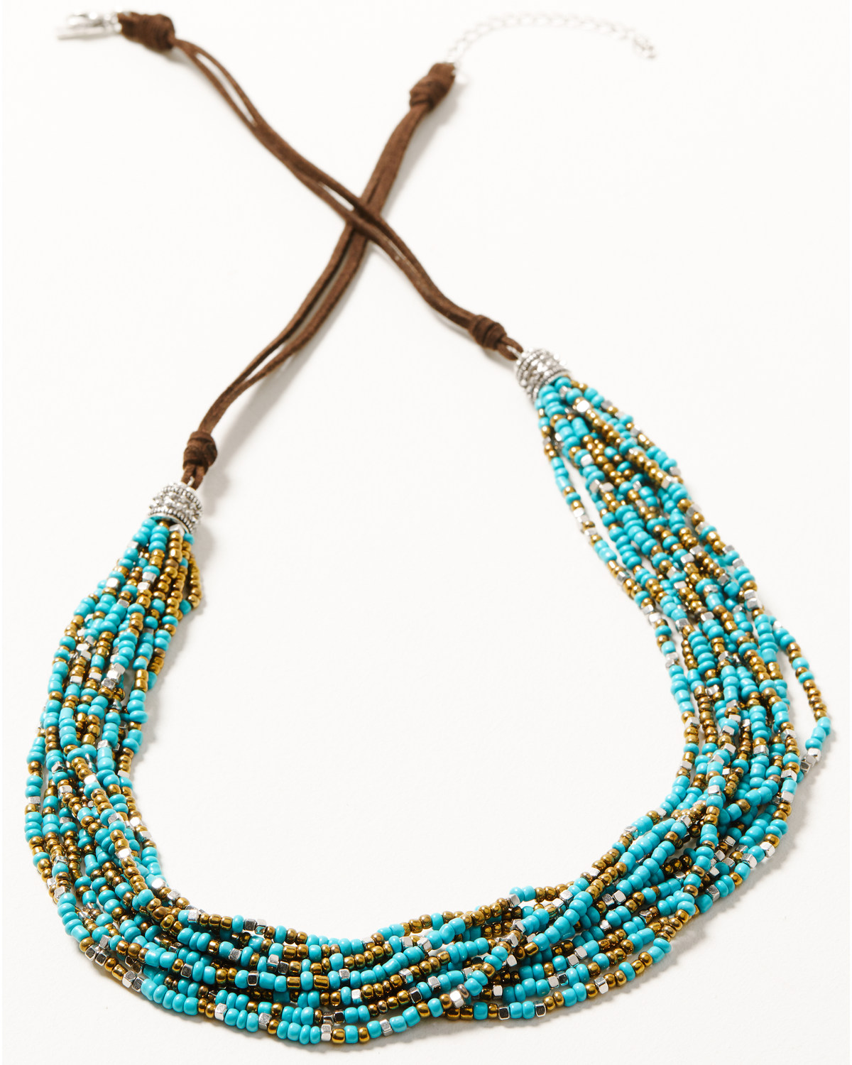 Shyanne Women's Wild Blossom Turquoise Multi Beaded Necklace