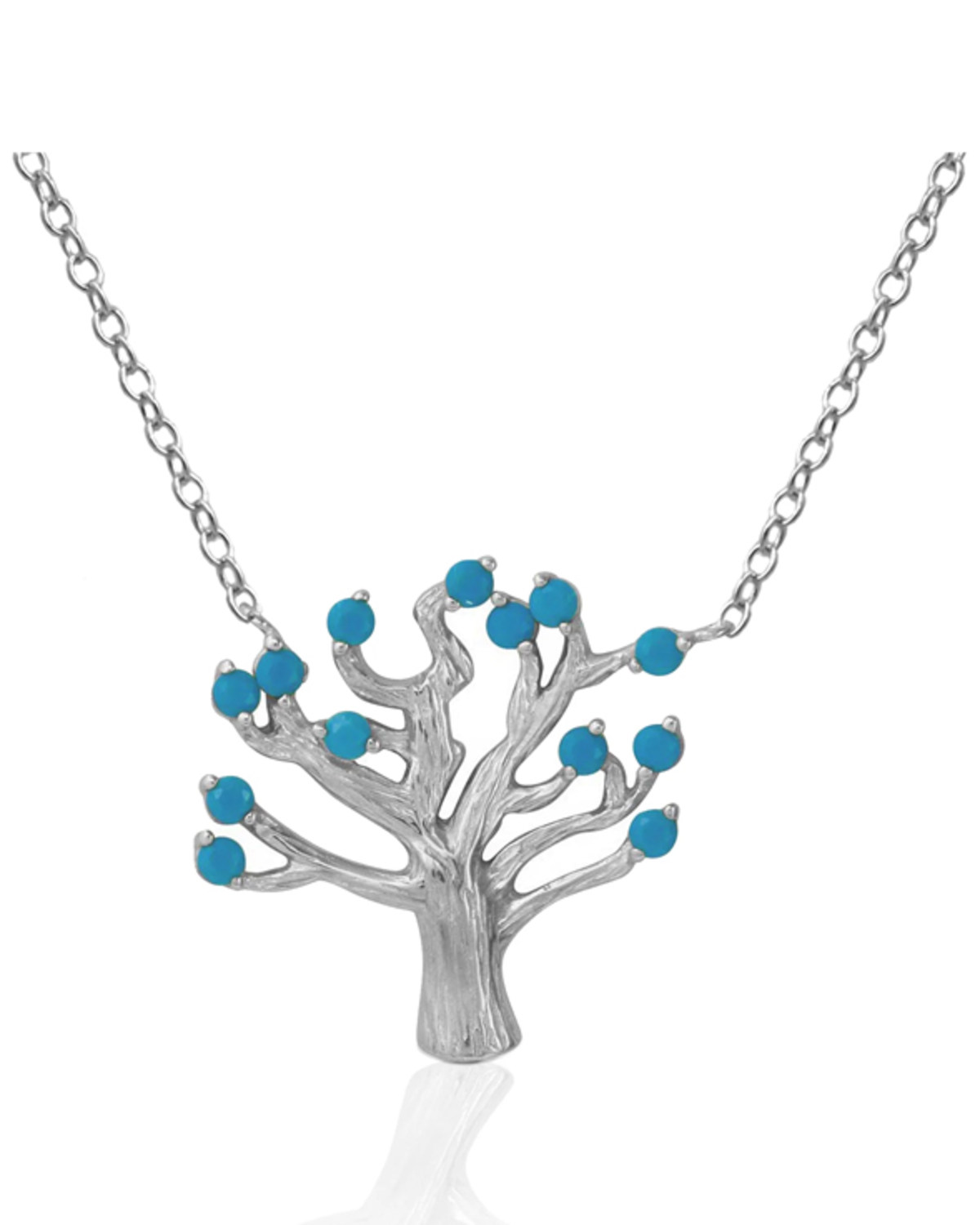 Kelly Herd Women's Turquoise Tree of Life Pendant Necklace