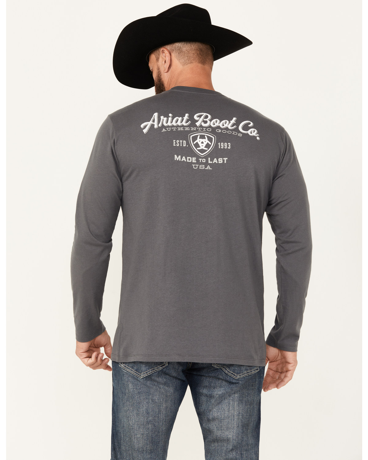 Ariat Men's Boot Barn Exclusive Crest Logo Long Sleeve Graphic T-Shirt