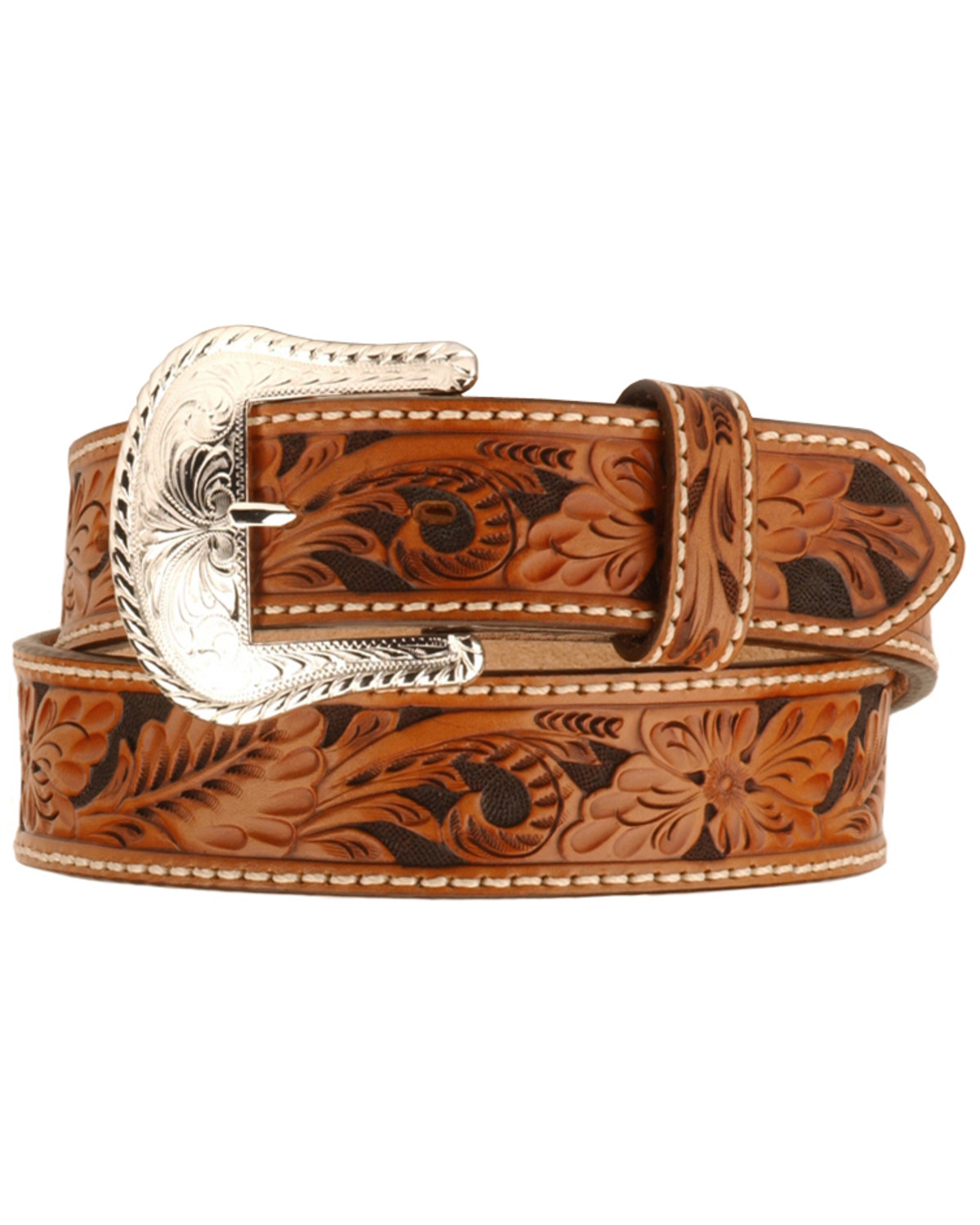 Tony Lama Men's Tooled leather Belt