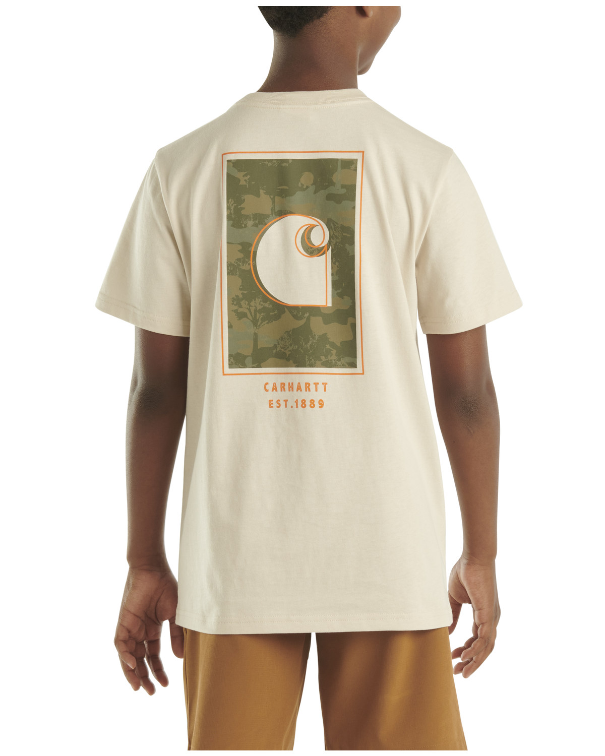 Carhartt Boys' Camo Logo Short Sleeve Graphic T-Shirt