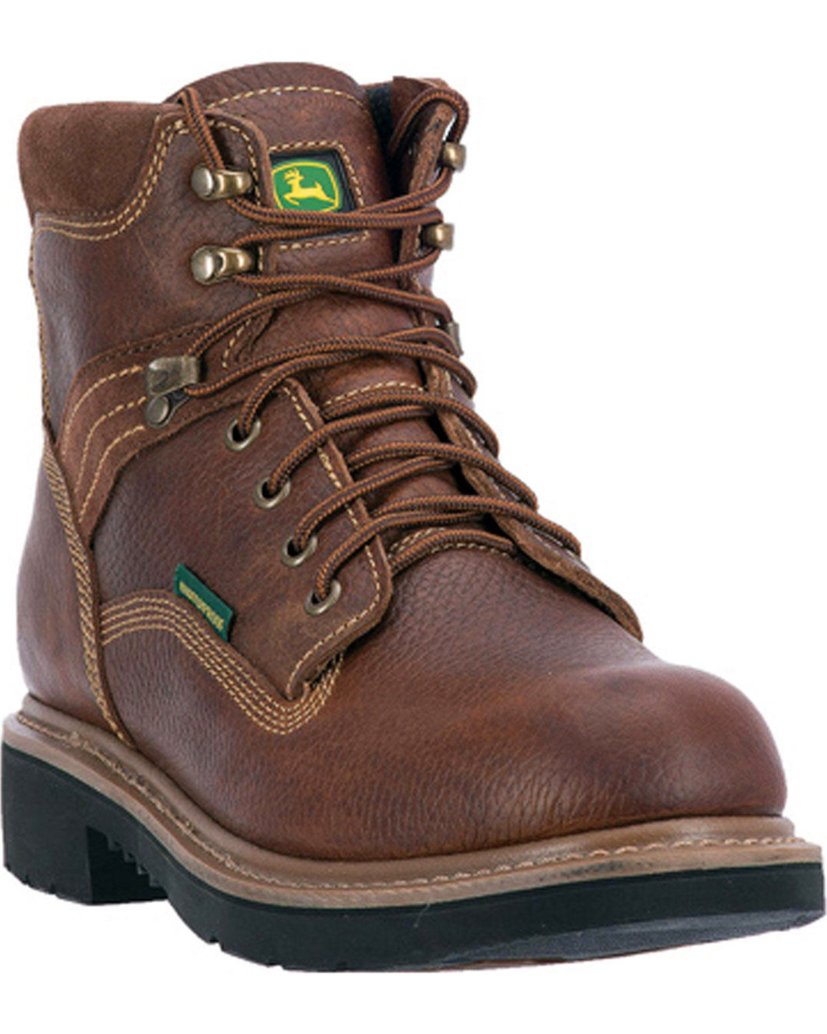 waterproof lace up steel toe boots