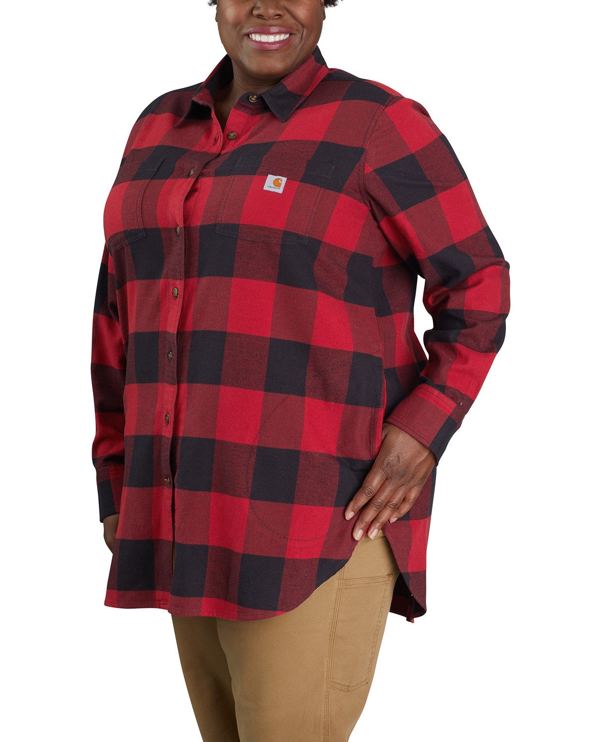 Carhartt Women's Oxblood Red Plaid 