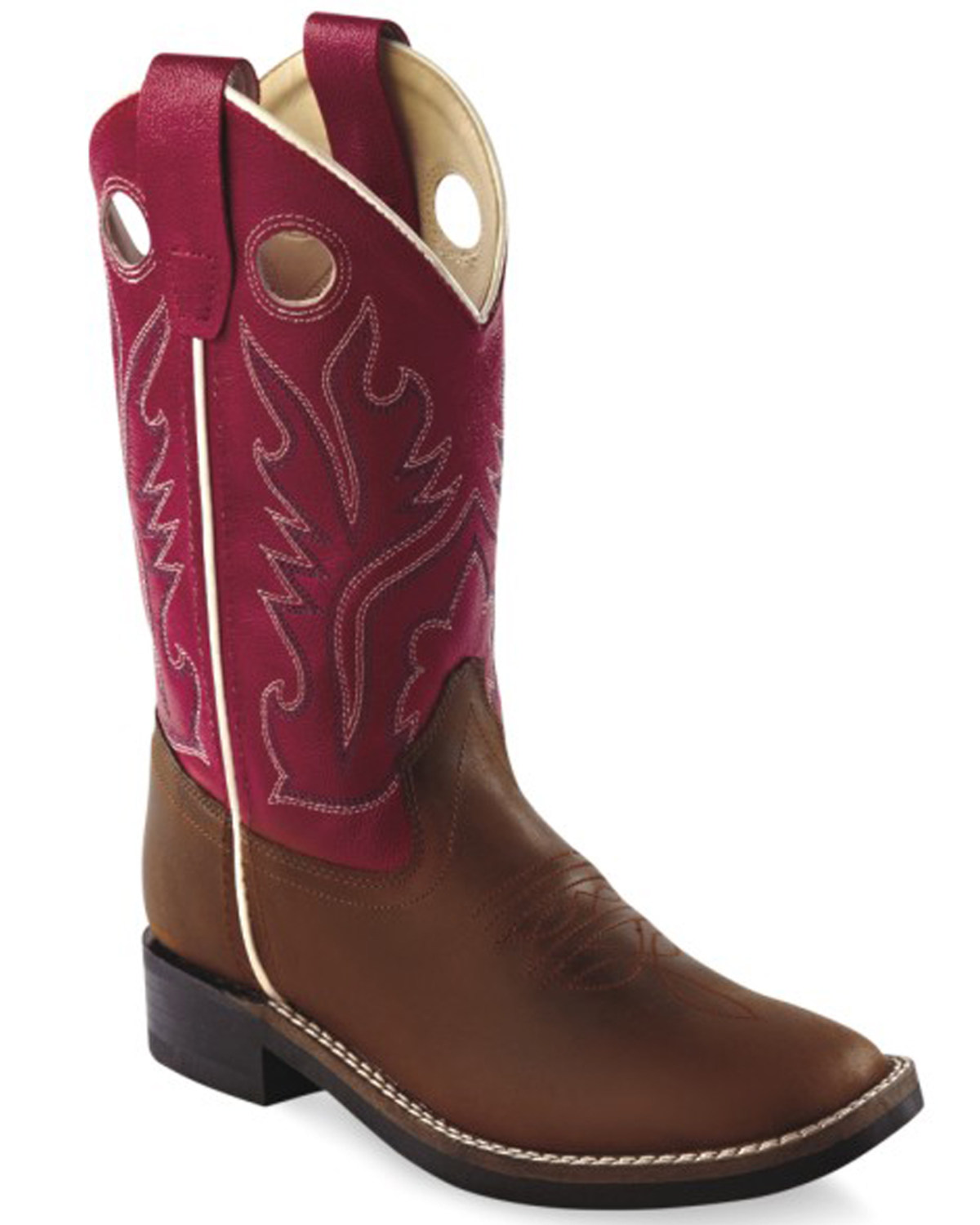 wide width red cowboy boots