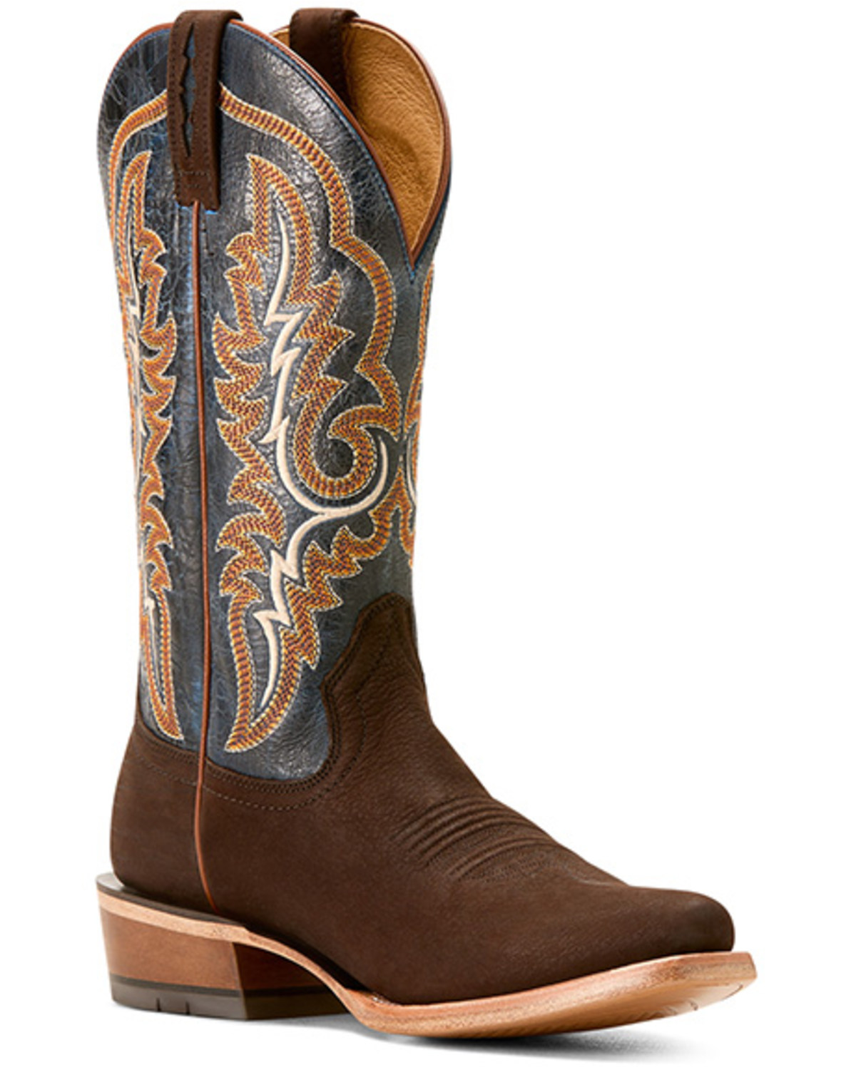 Ariat men's relentless gold buckle caiman exotic boots top