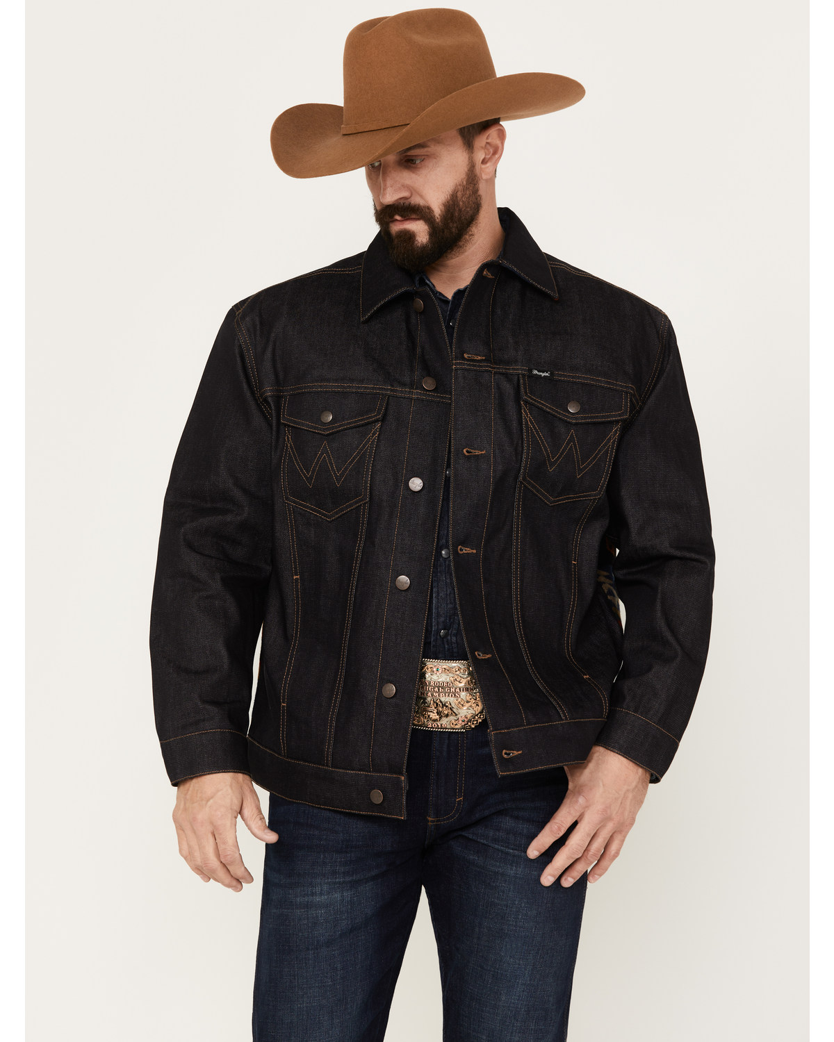 Dark wash denim jacket clearance