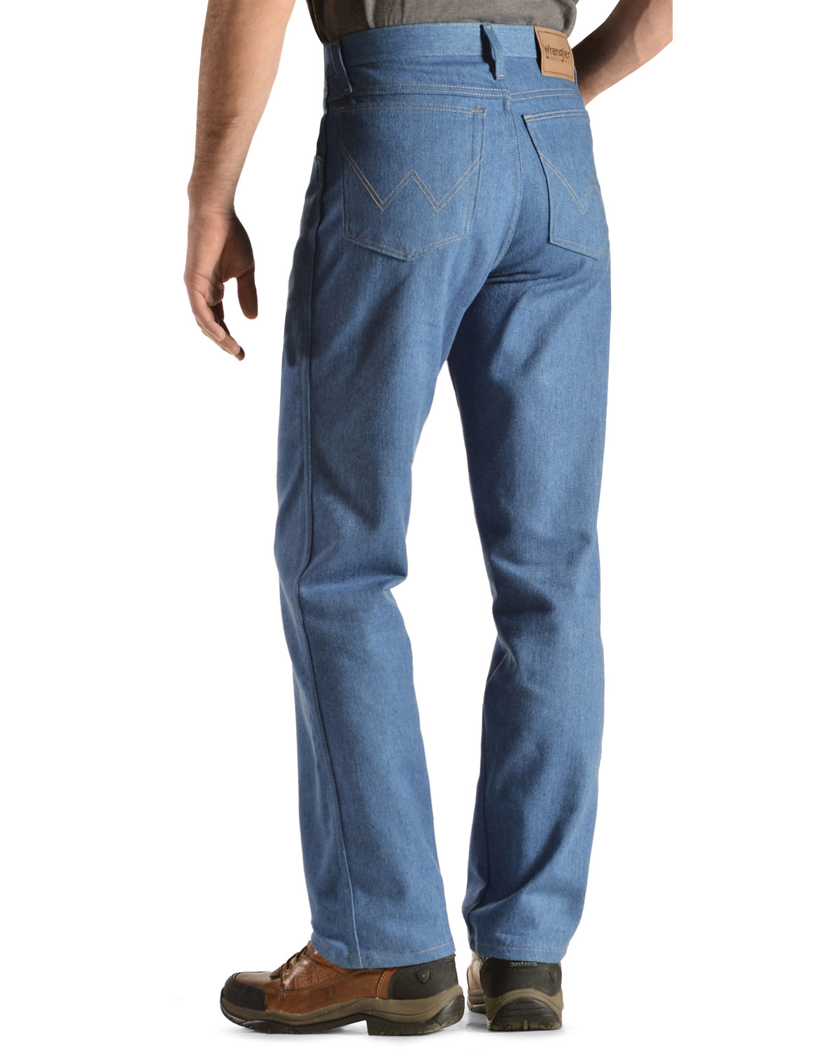 blue rugged jeans