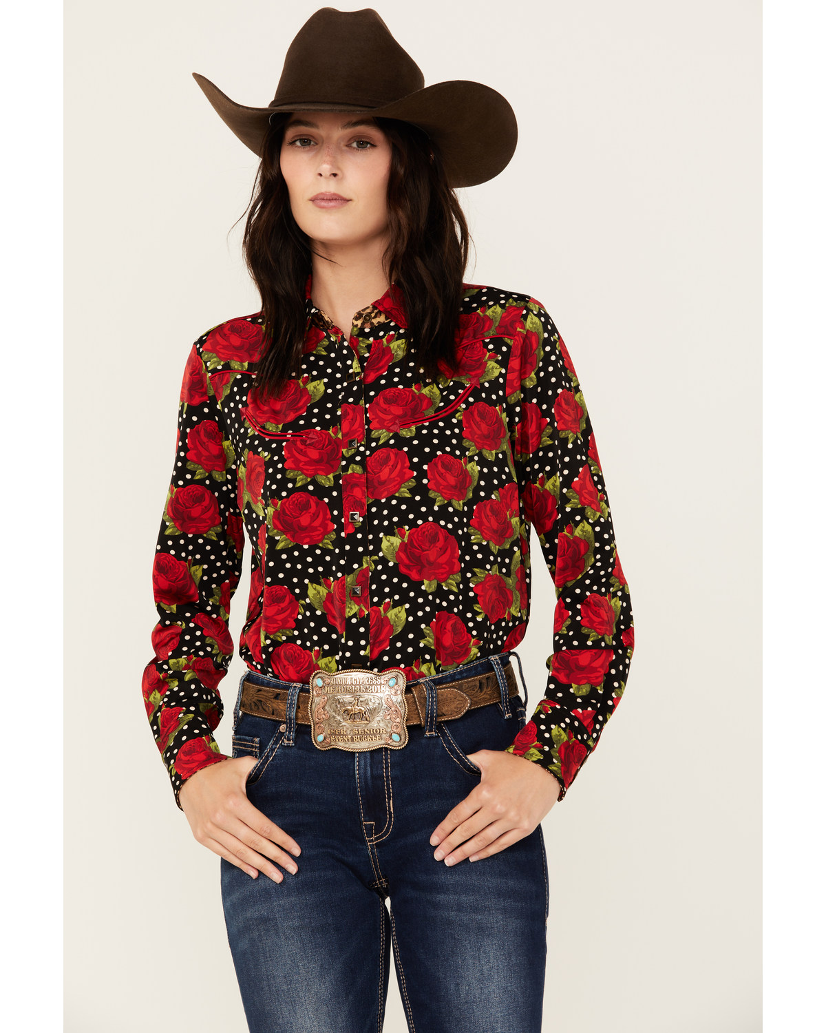 Ariat X Rodeo Quincy Women's Retro Floral Long Sleeve Snap Western Shirt