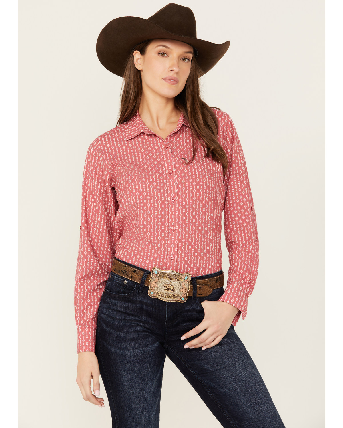 Ariat Women's Southwestern Striped VentTek Long Sleeve Button-Down Western Shirt