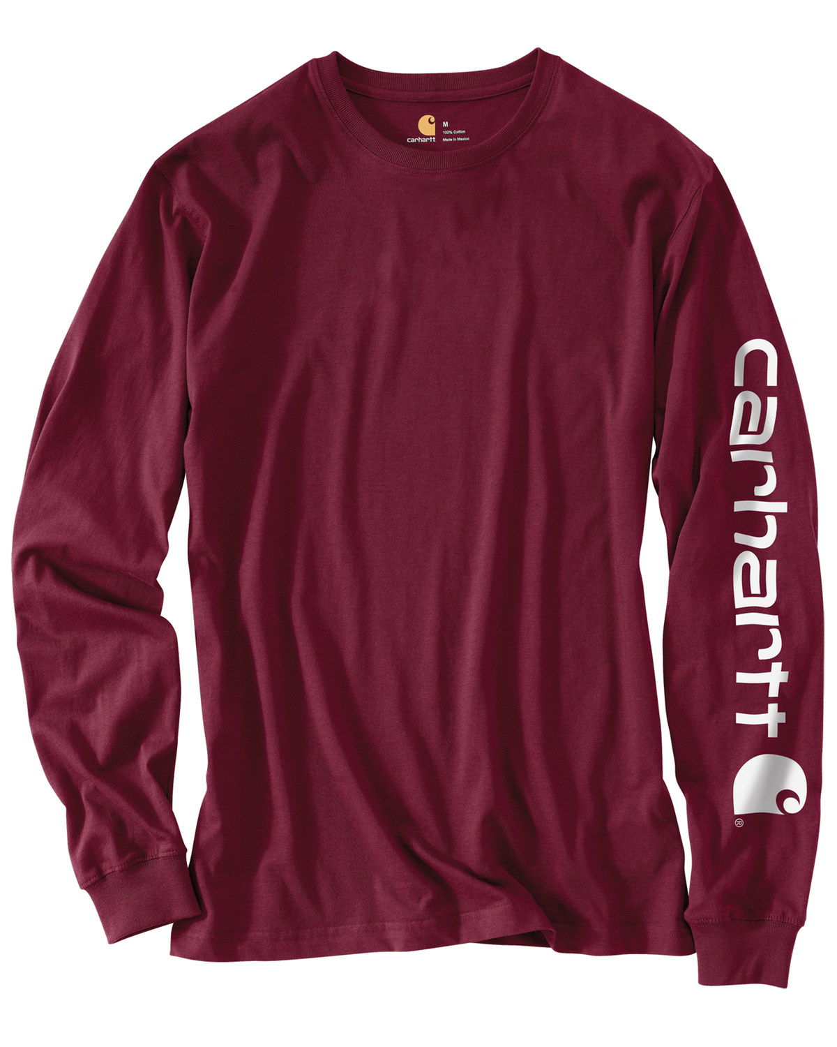 Carhartt Men's Loose Fit Heavyweight Long Sleeve Logo Graphic Work T-Shirt