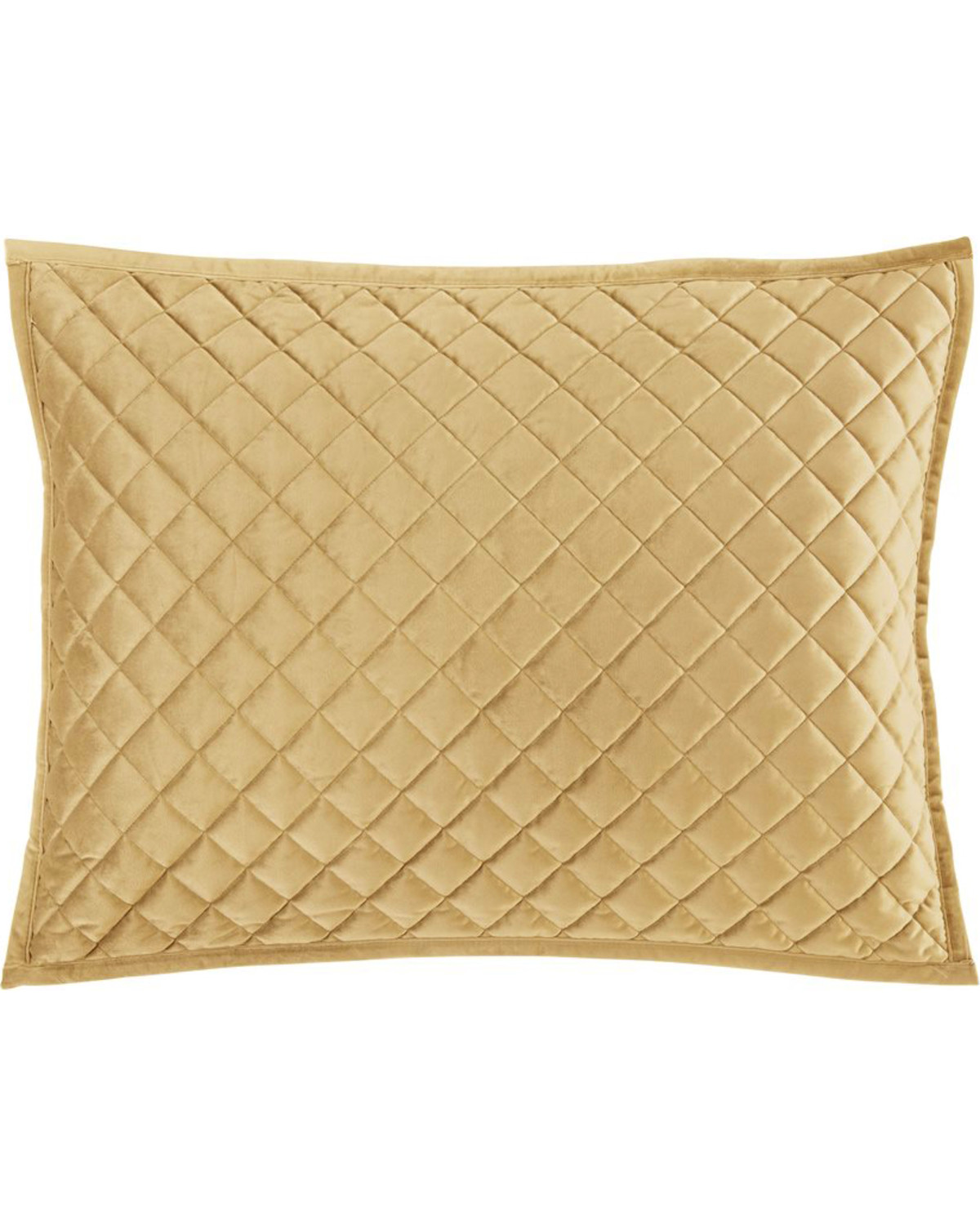 HiEnd Accents King Gold Diamond Quilted Shams