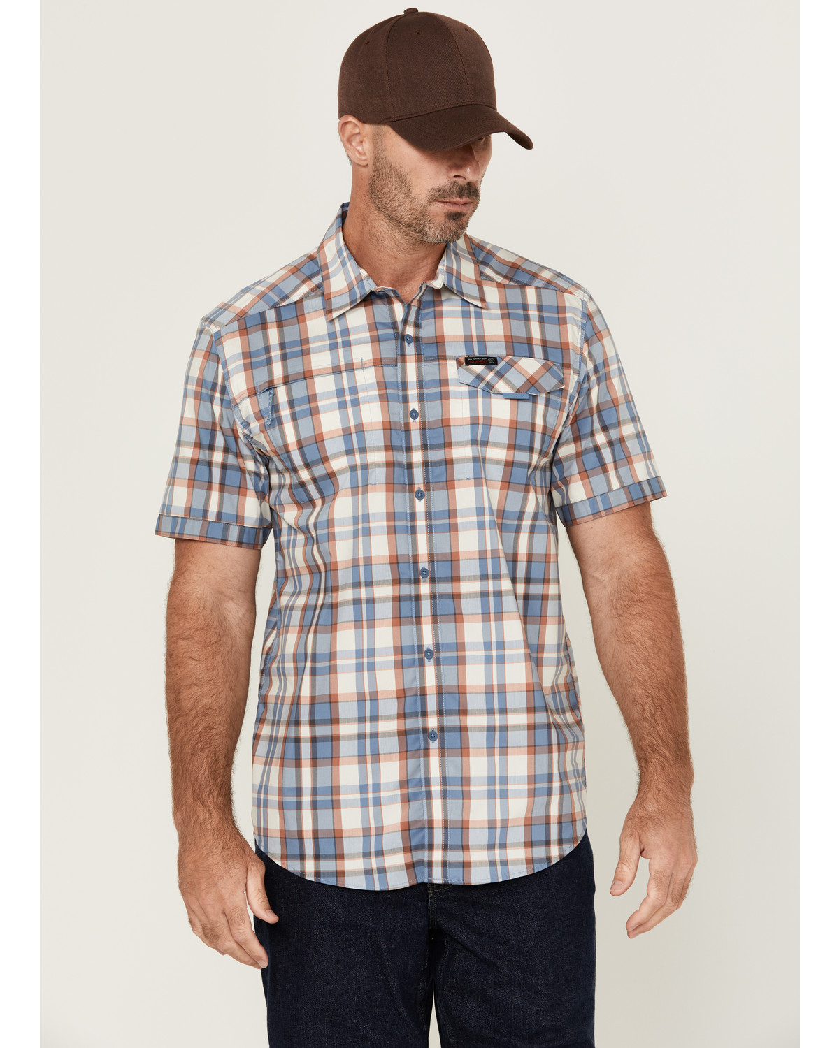 Asymmetric plaid shirt dress clearance