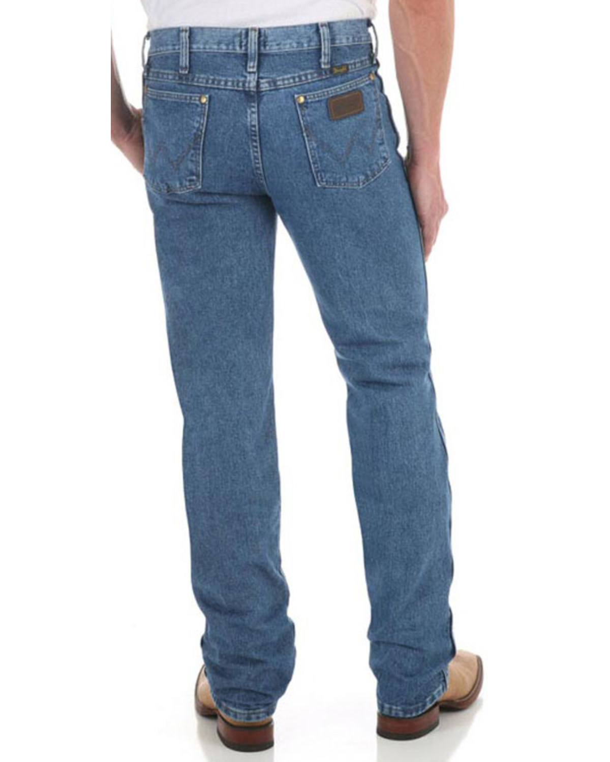 Wrangler Men's Dark Stone Premium Performance Cowboy Cut® Slim Fit Straight Jeans