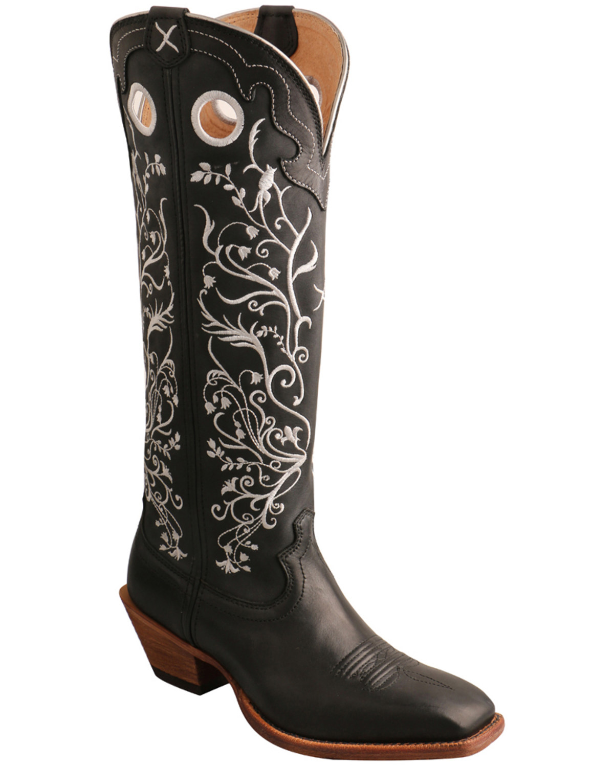 twisted x women's floral embroidered western boots