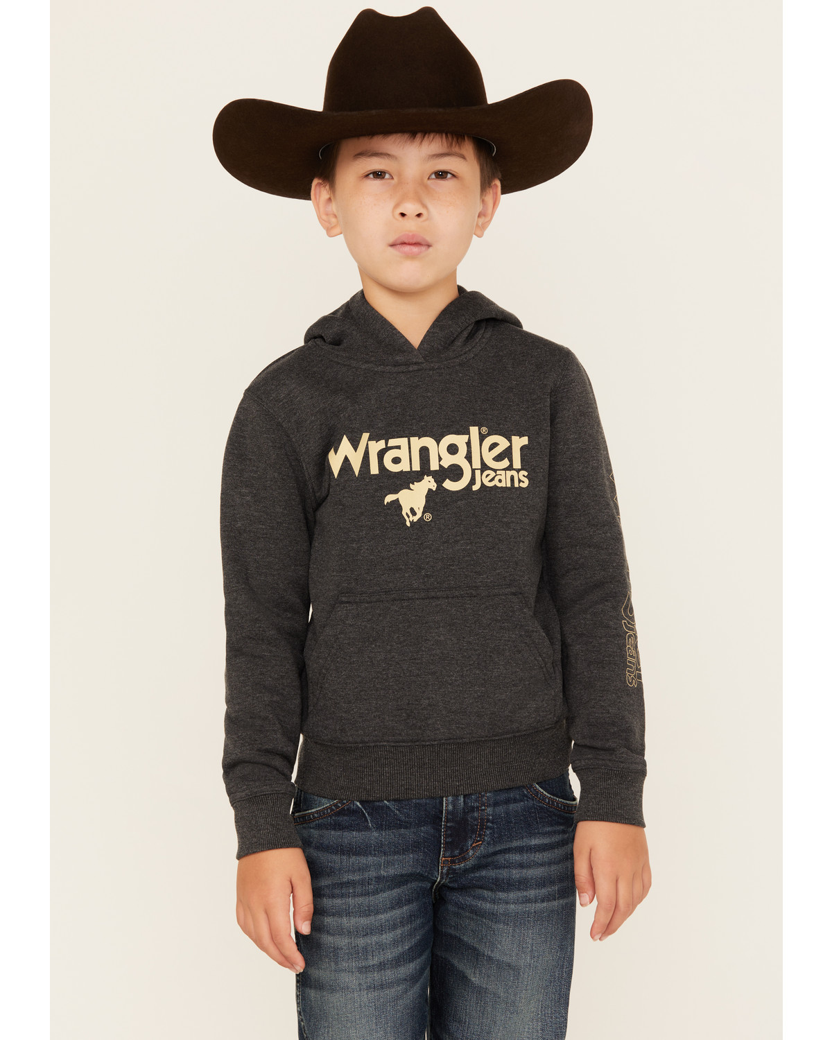 Wrangler Boys' Logo Hooded Sweatshirt