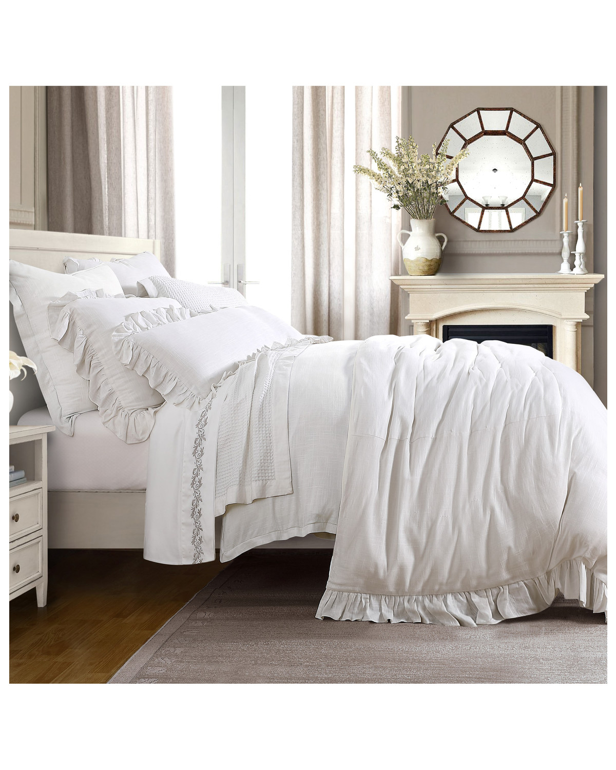 HiEnd Accents Lily Washed Linen Duvet
