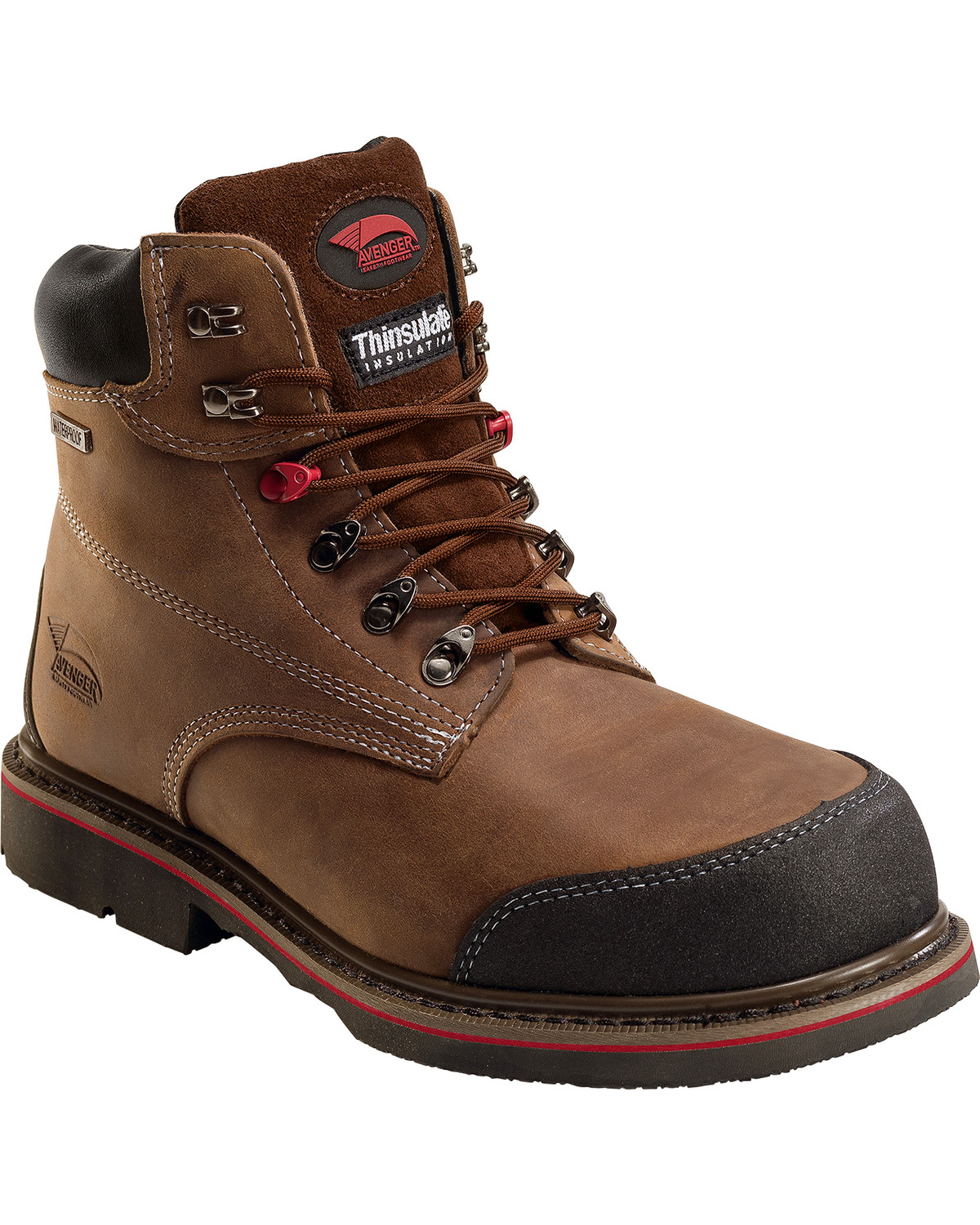 Avenger Men's Waterproof Insulated Work Boots - Composite Toe