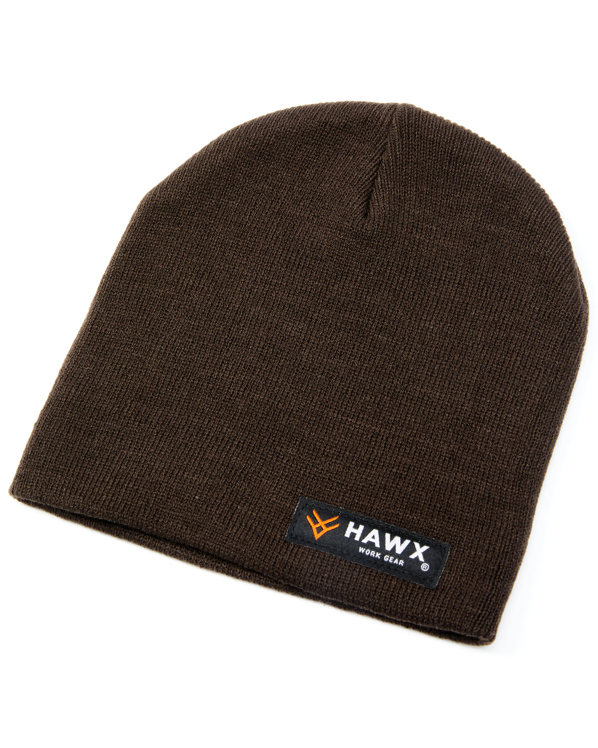 Hawx Men's Brown Acrylic Work Skull Cap