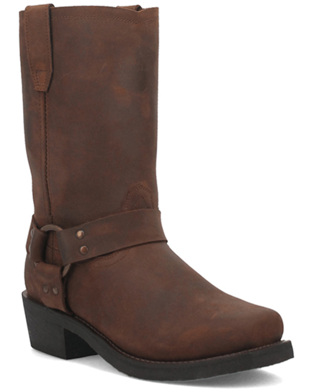 square toe harness boots