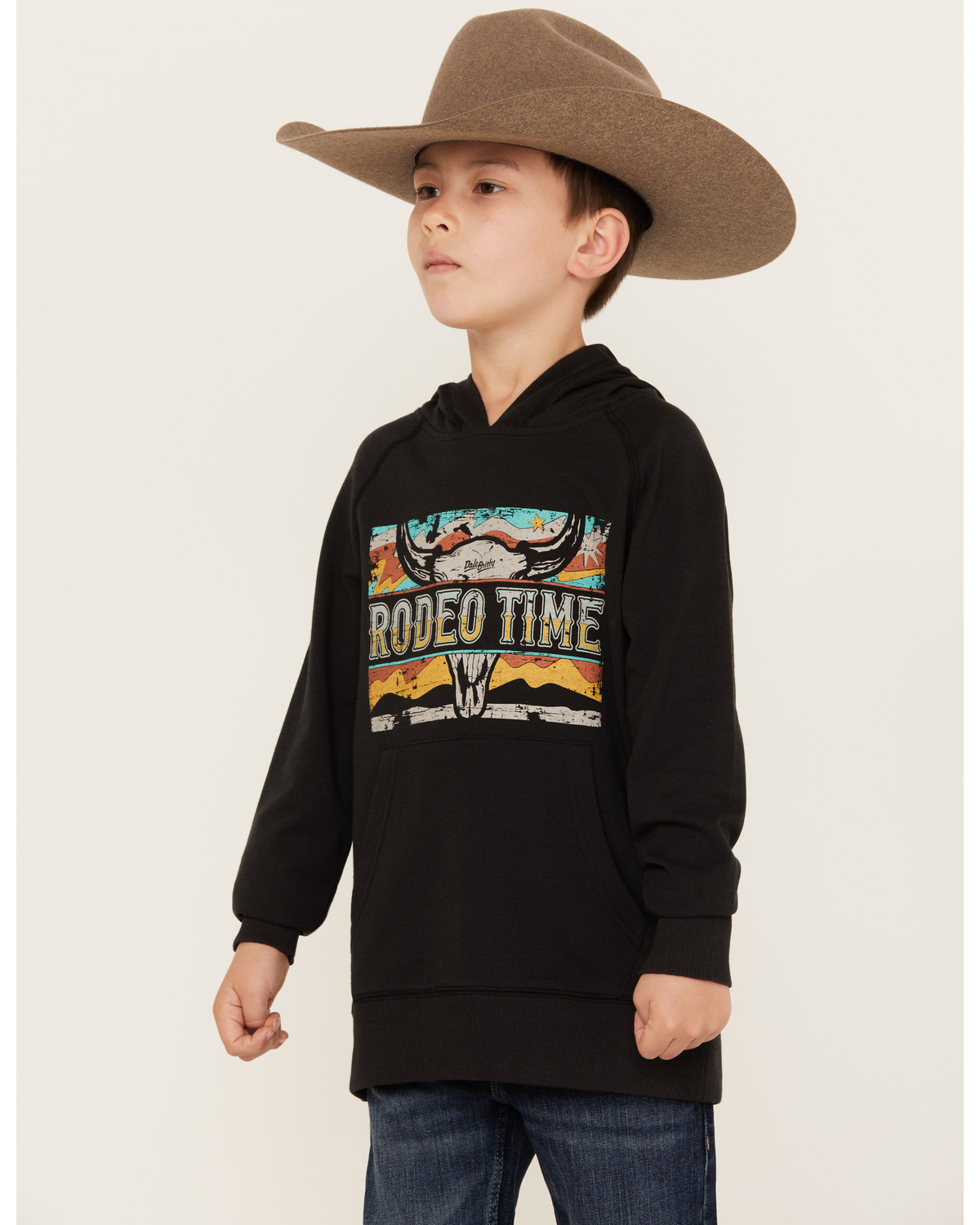 Rock & Roll Denim Boys' Rodeo Time Dale Brisby Hooded Sweatshirt
