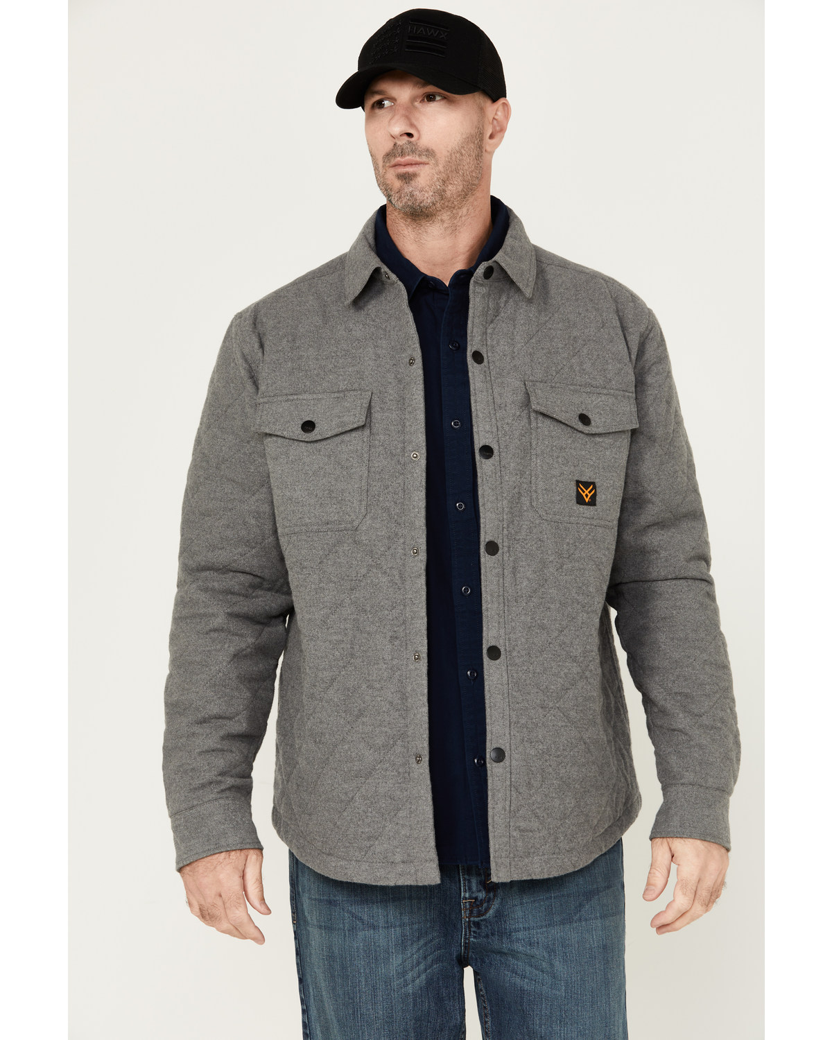 Hawx Men's Quilted Flannel Shirt Jacket