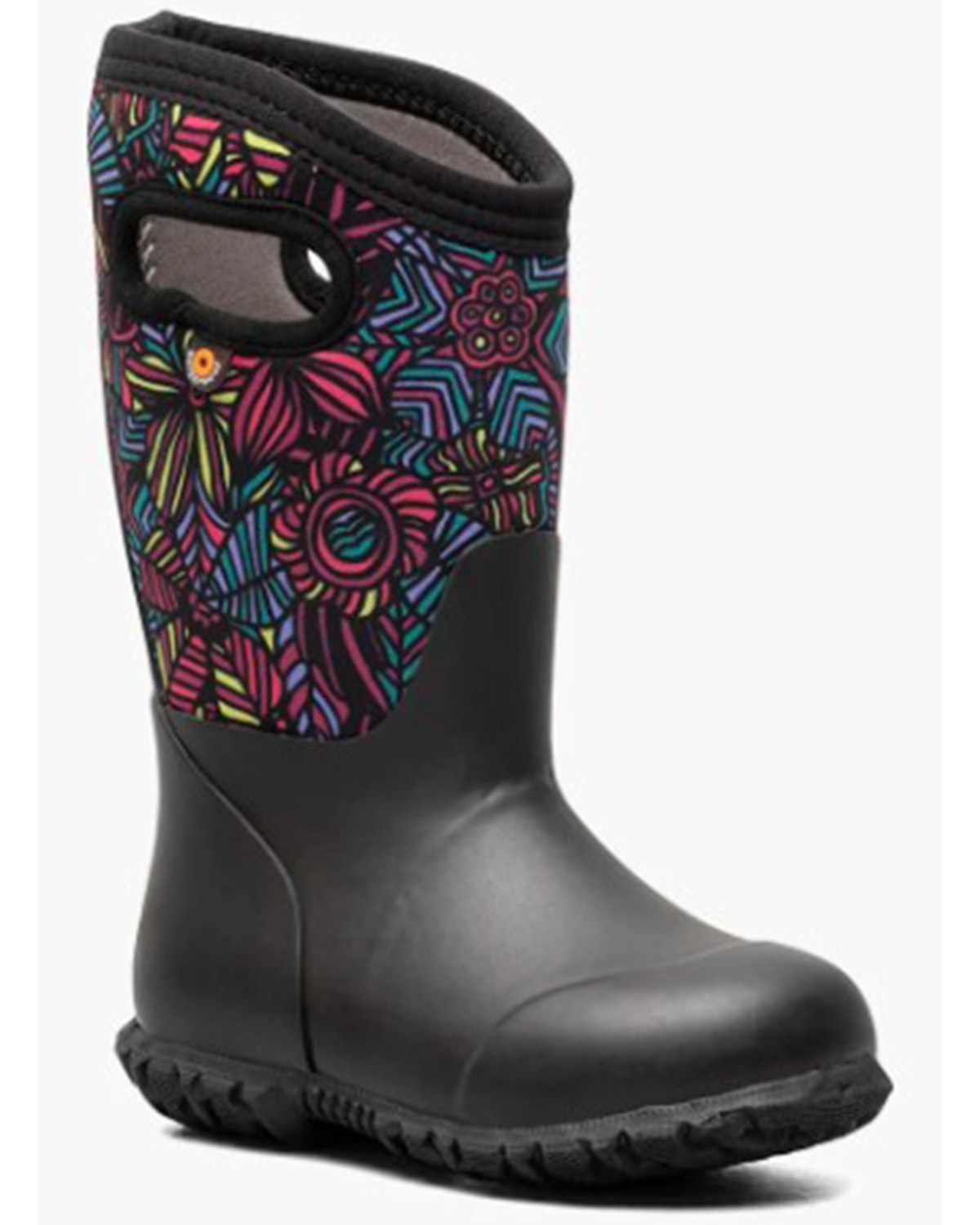 Bogs Girls' York Wild Garden Rain Boots - Round Toe