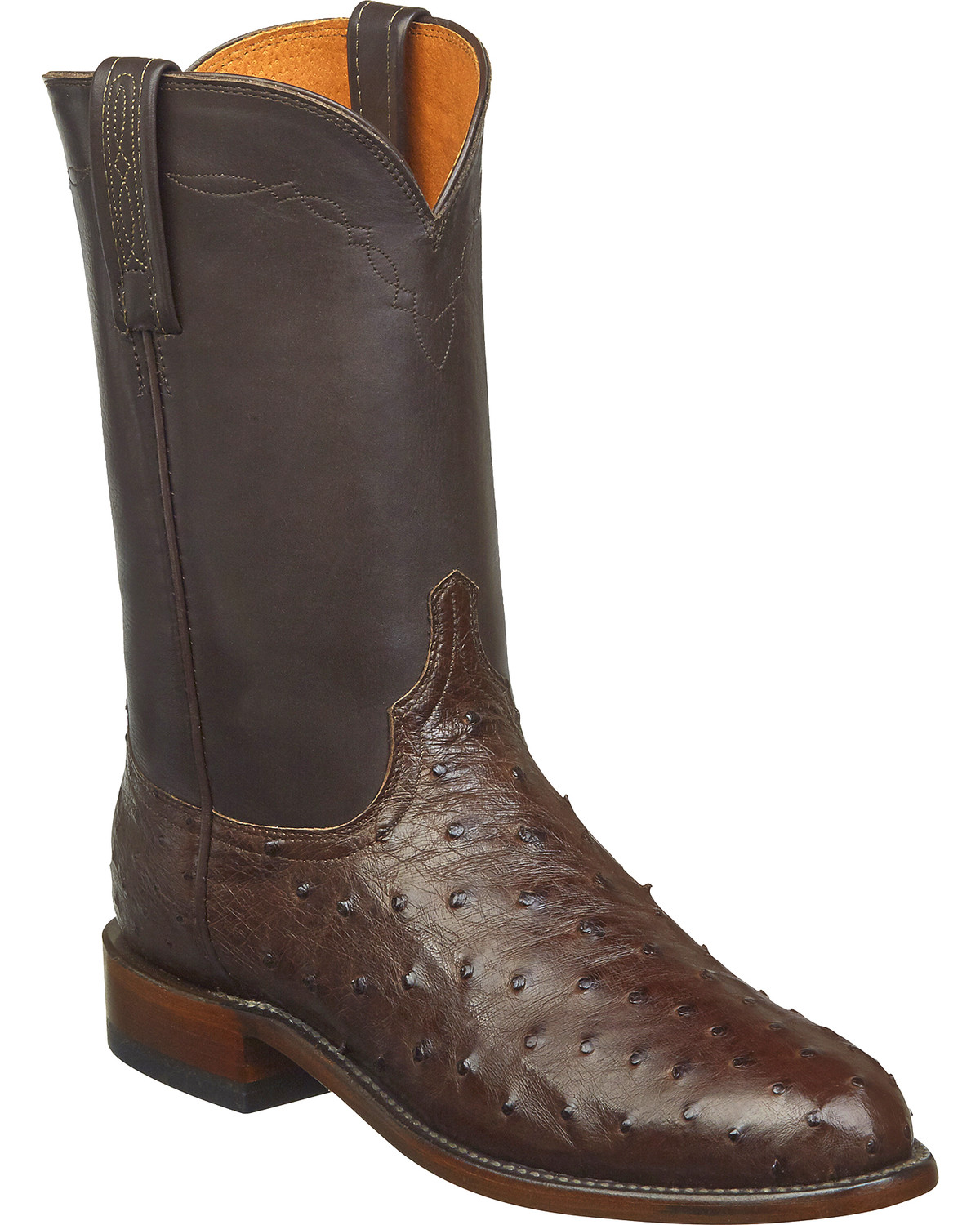 lucchese roper boots round toe