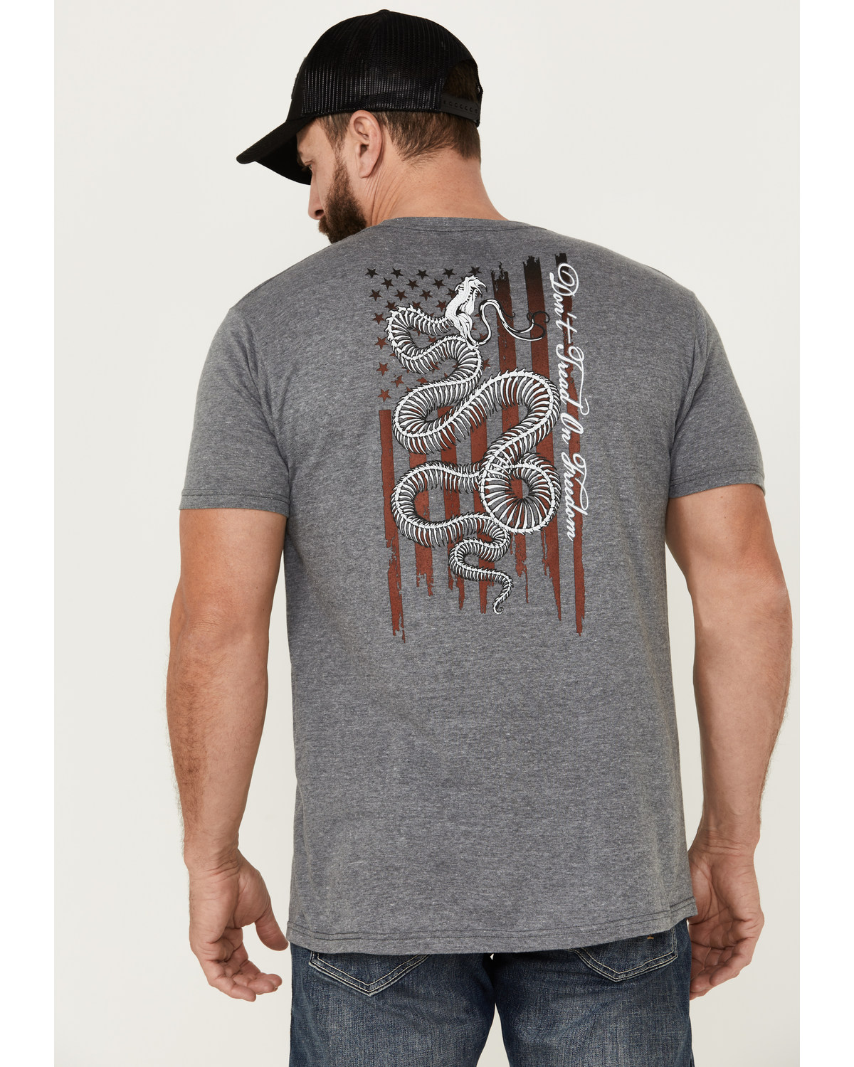 Howitzer Men's Freedom Spine Short Sleeve Graphic T-Shirt
