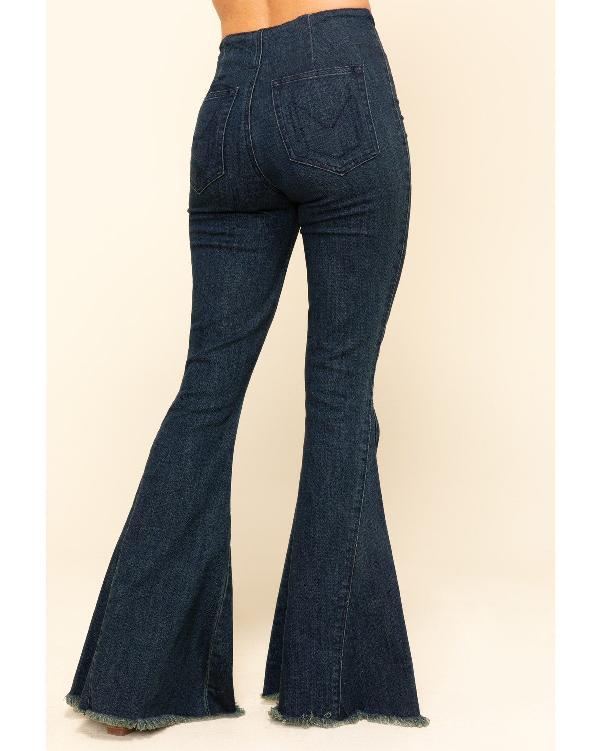 show me your mumu star bell bottom jeans