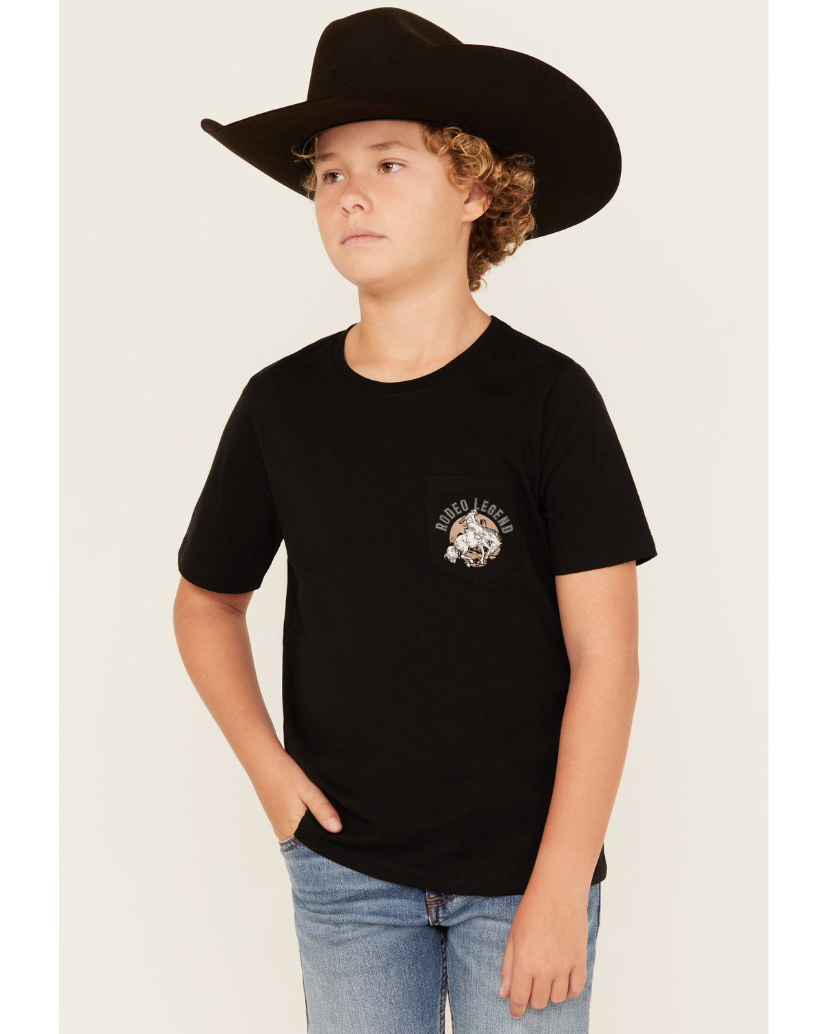 Sable Sky Boys' Rodeo Legend Short Sleeve Graphic T-Shirt