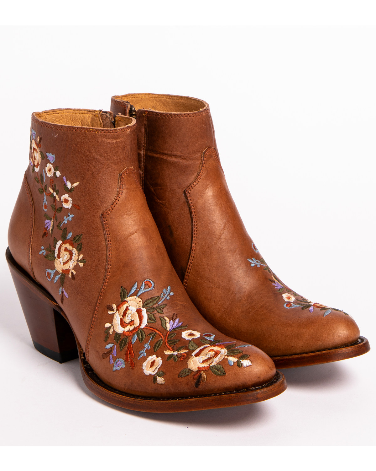 round toe womens booties