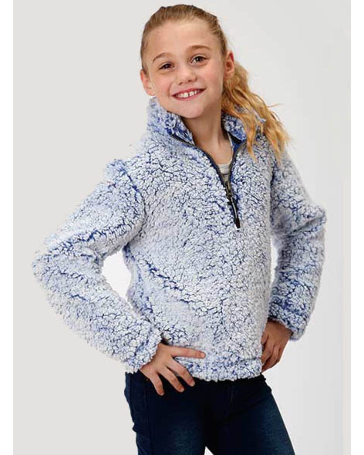 Roper Girls' Fuzzy Fleece Sweatshirt 