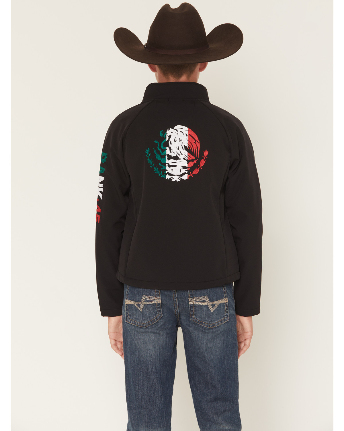 RANK 45® Boys' Mexico Flag Seal Softshell Jacket