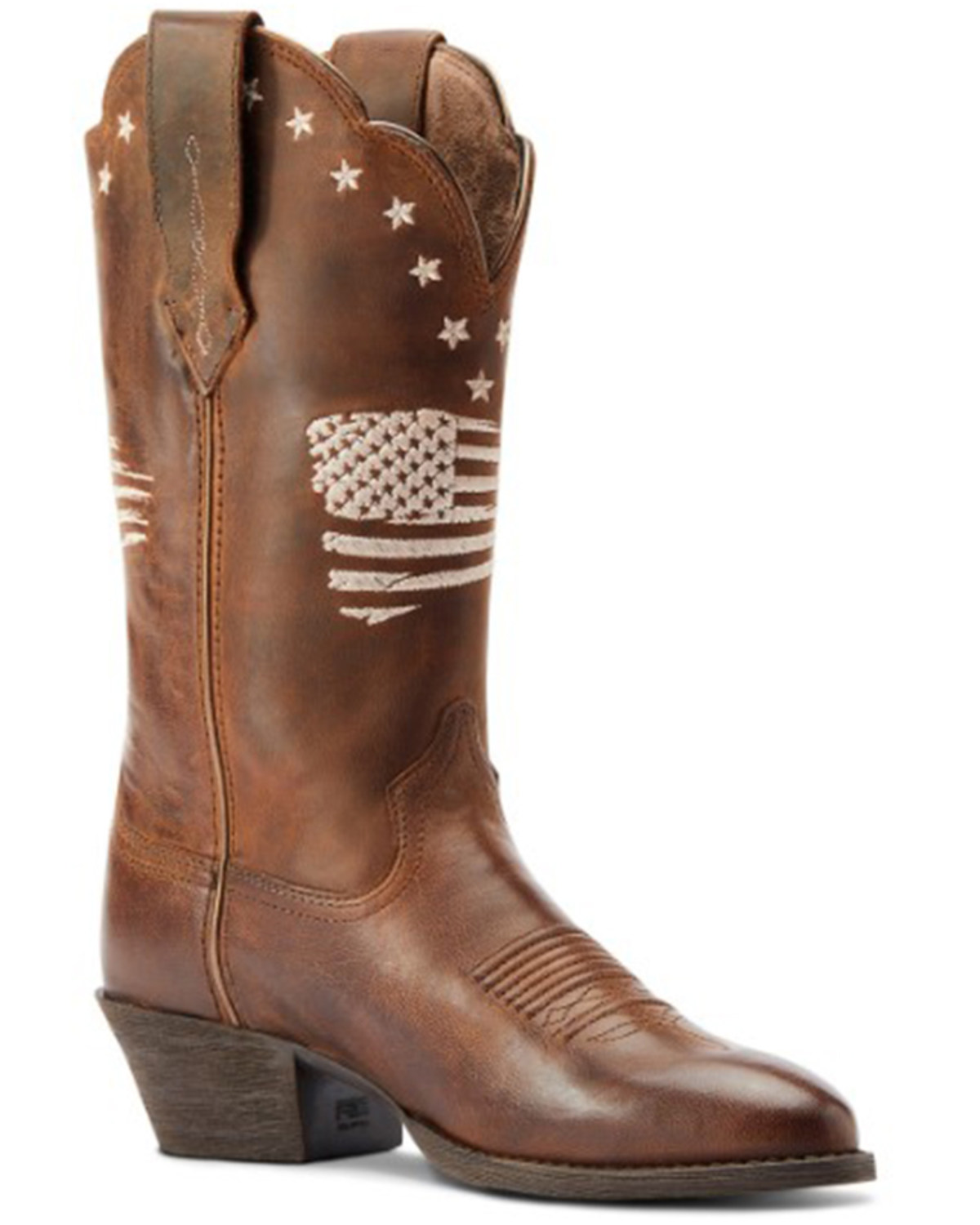 Women's american flag ariat boots top