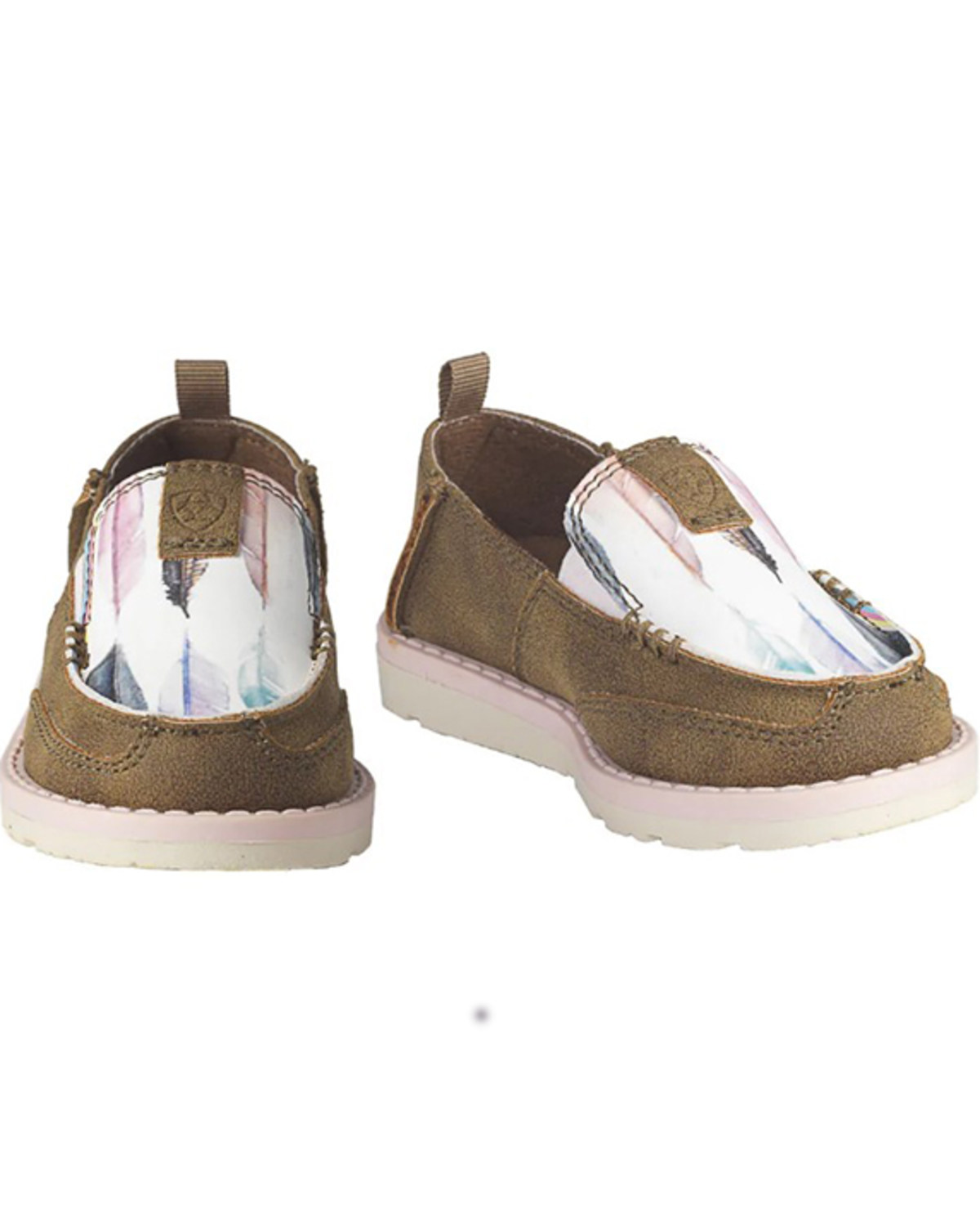 Ariat Toddler-Girls' Anna Southwestern Slip-On Casual Shoe - Moc Toe