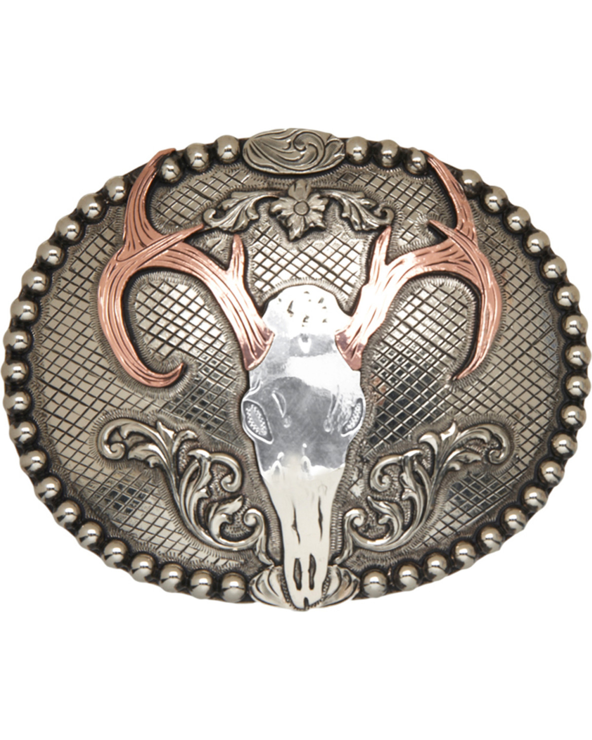 AndWest Congaree Vintage Deer Skull Belt Buckle